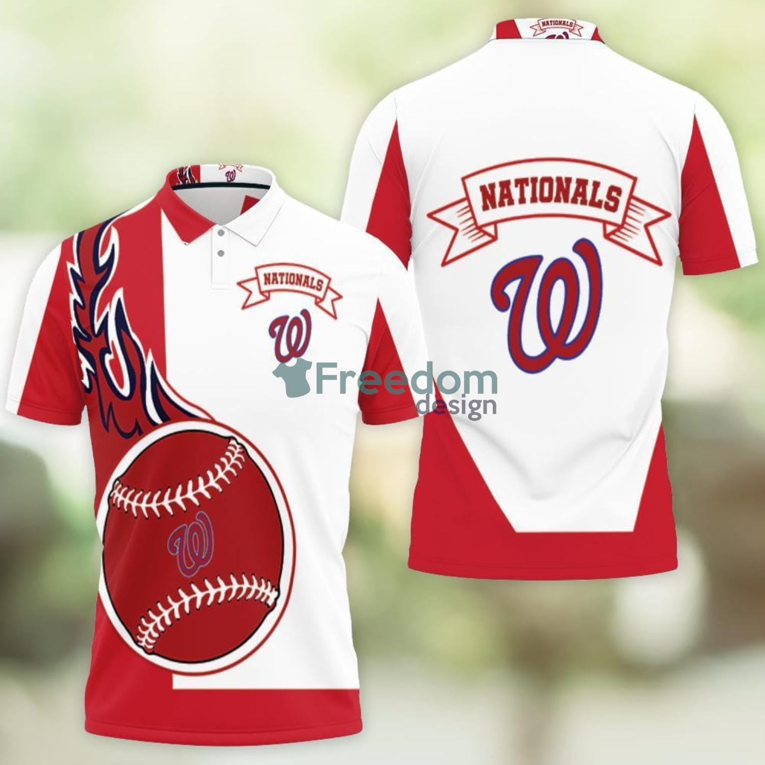 Washington Nationals 3D Sport Fans Polo Shirt For Men - Freedomdesign