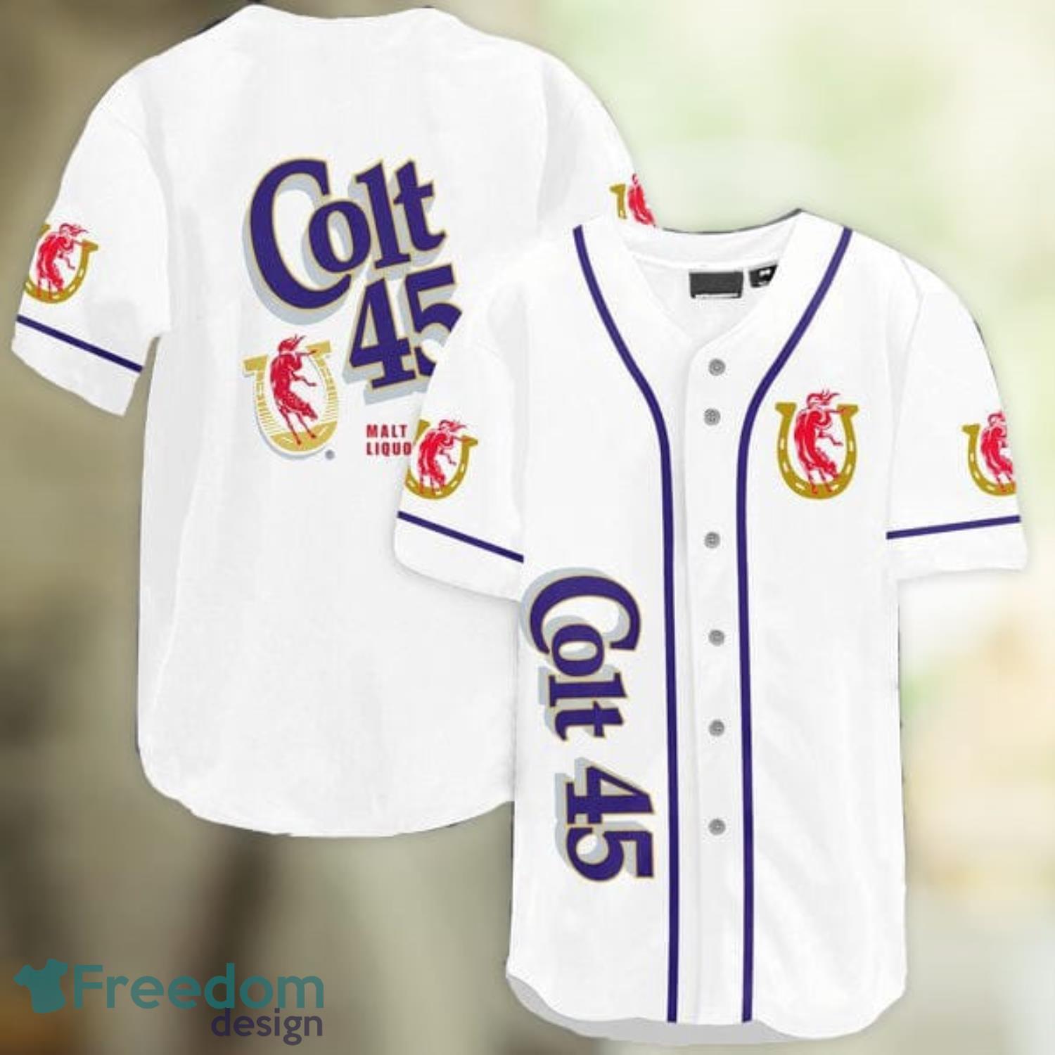 White Colt 45 Beer Baseball Jersey Shirt Summer Gift Product Photo 1