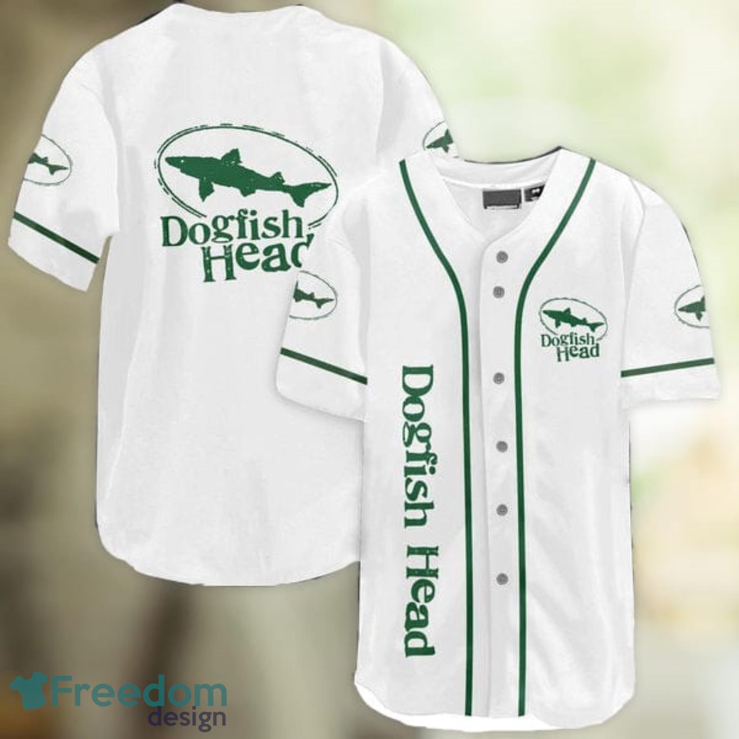 White Dogfish Head Baseball Jersey Shirt Summer Gift Product Photo 1