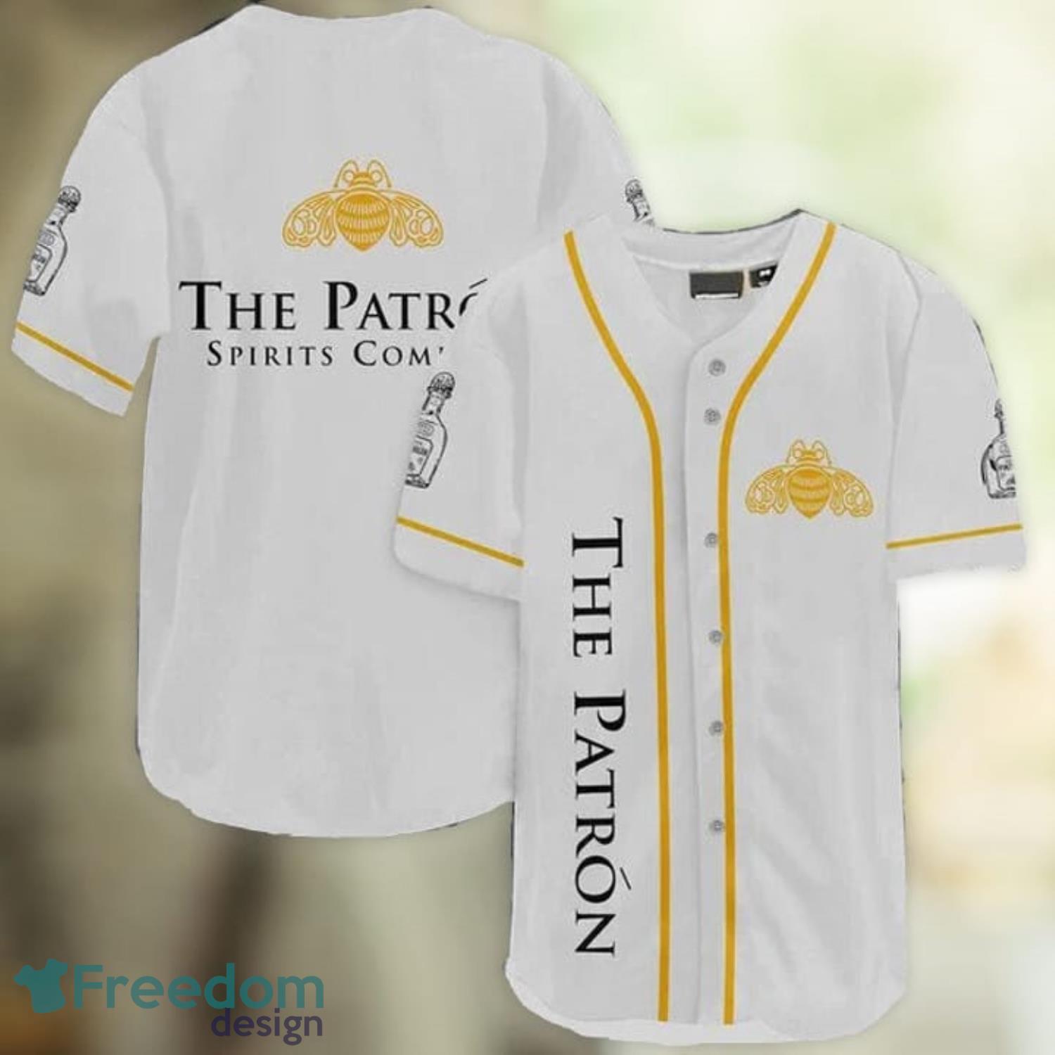 White Patrón Tequila Baseball Jersey Shirt Summer Gift Product Photo 1