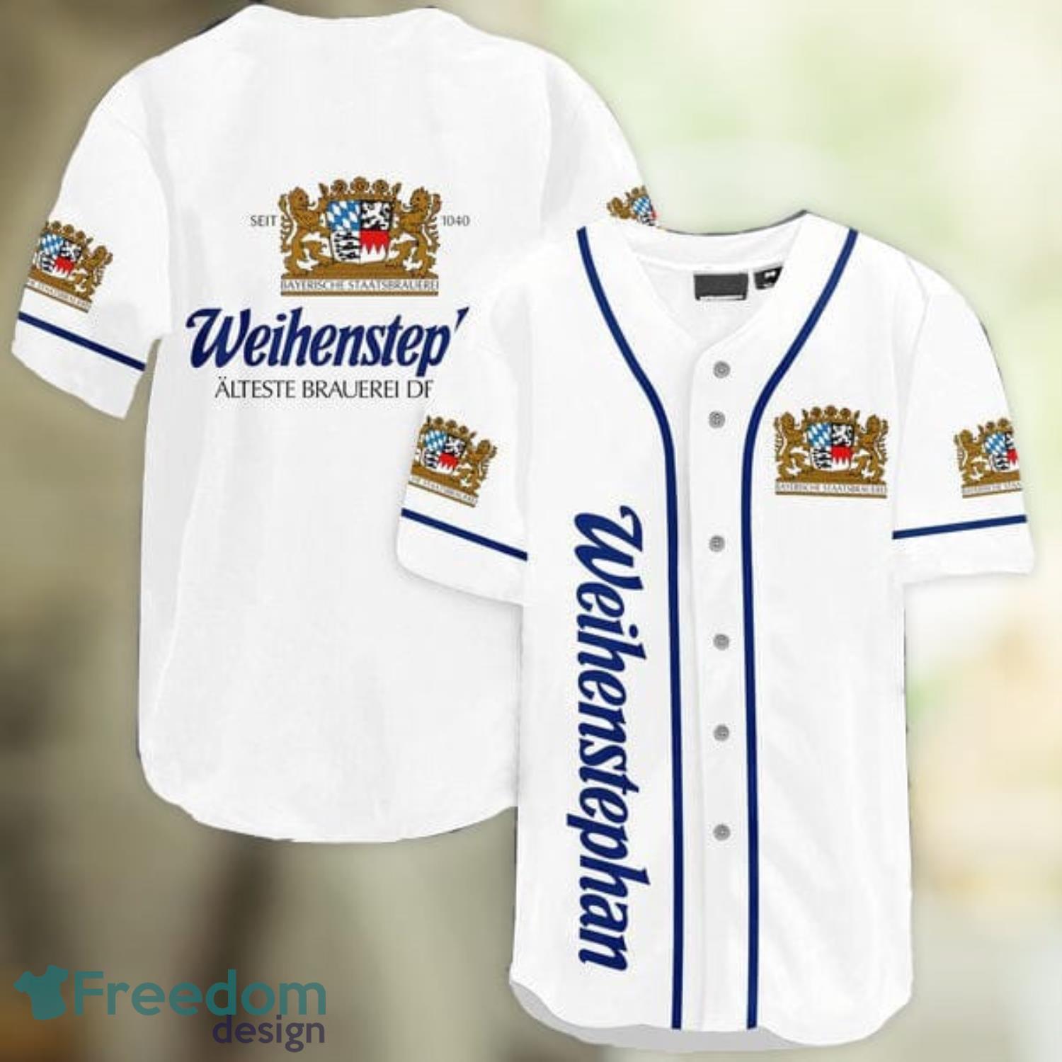 White Weihenstephaner Beer Baseball Jersey Shirt Summer Gift Product Photo 1