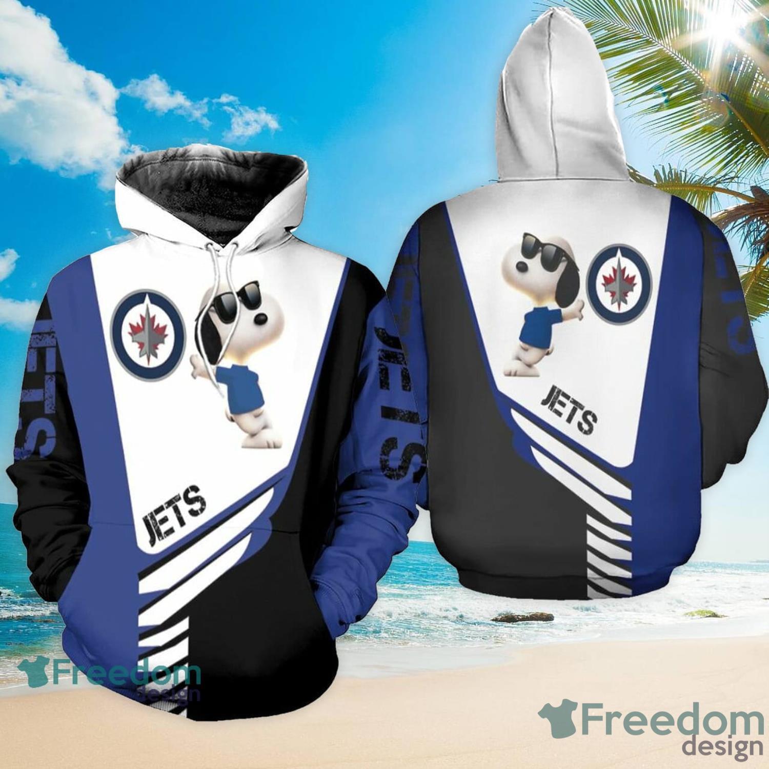Winnipeg Jets Snoopy Lover Gift 3D All Over Printed Hoodie Zip Hoodie Product Photo 1