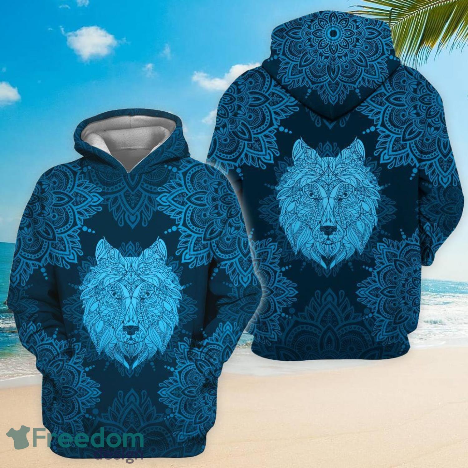 Wolf Mandala All Over Printed 3D Hoodie Gift For Men And Women Product Photo 1