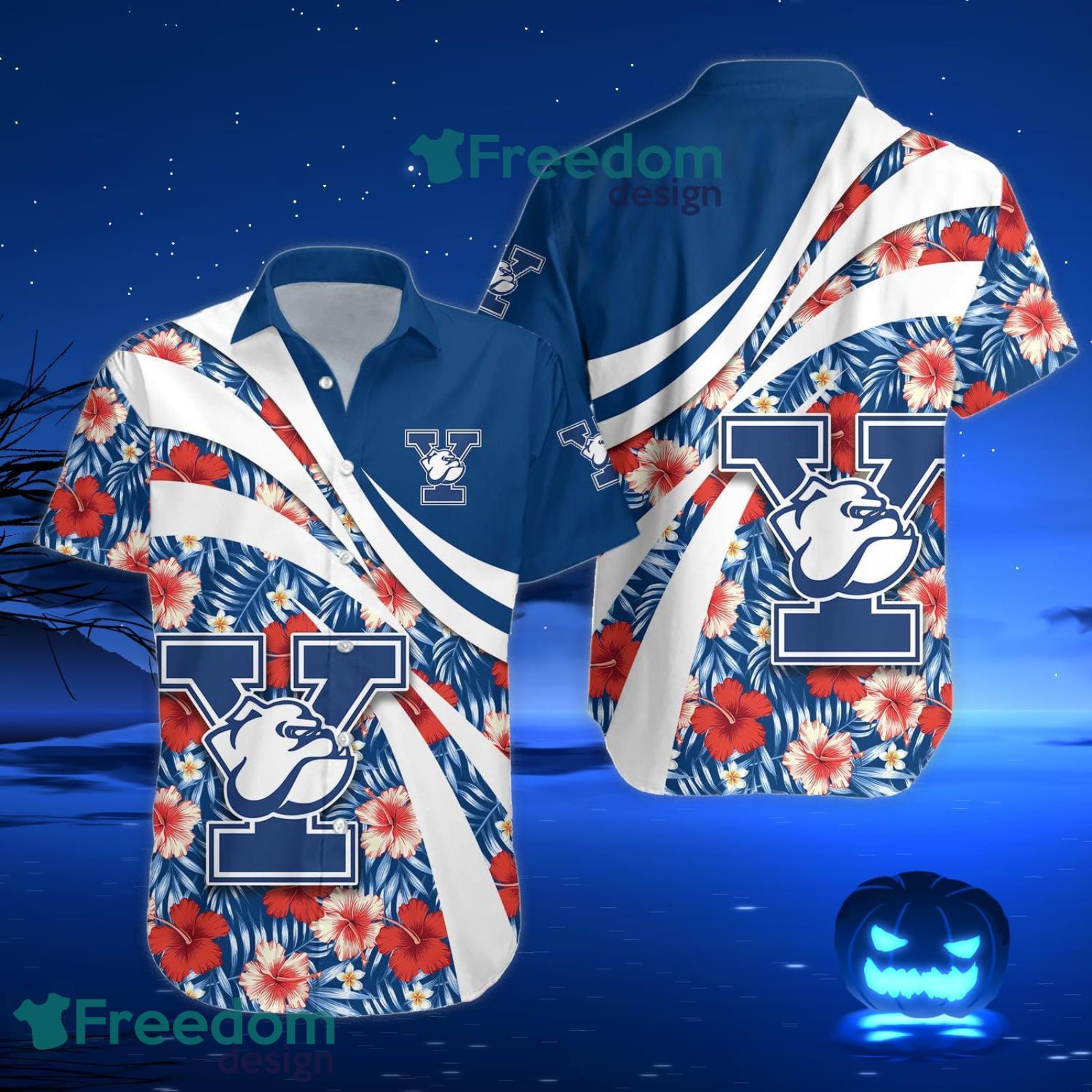 Yale Bulldogs NCAA Hibiscus Tropical Flower Hawaiian Shirt Gift For Summer Vacation Product Photo 3 Yale Bulldogs NCAA Hibiscus Tropical Flower Hawaiian Shirt Gift For Summer Vacation Product Photo 3