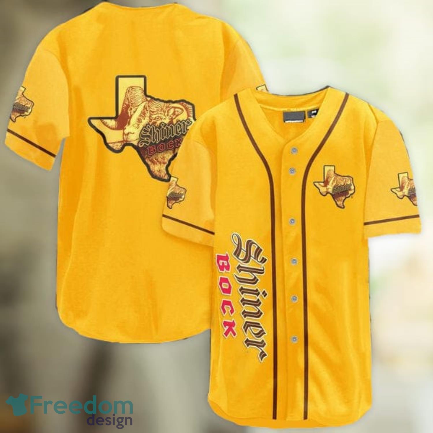 Yellow Shiner Bock Beer Baseball Jersey Shirt Summer Gift Product Photo 1