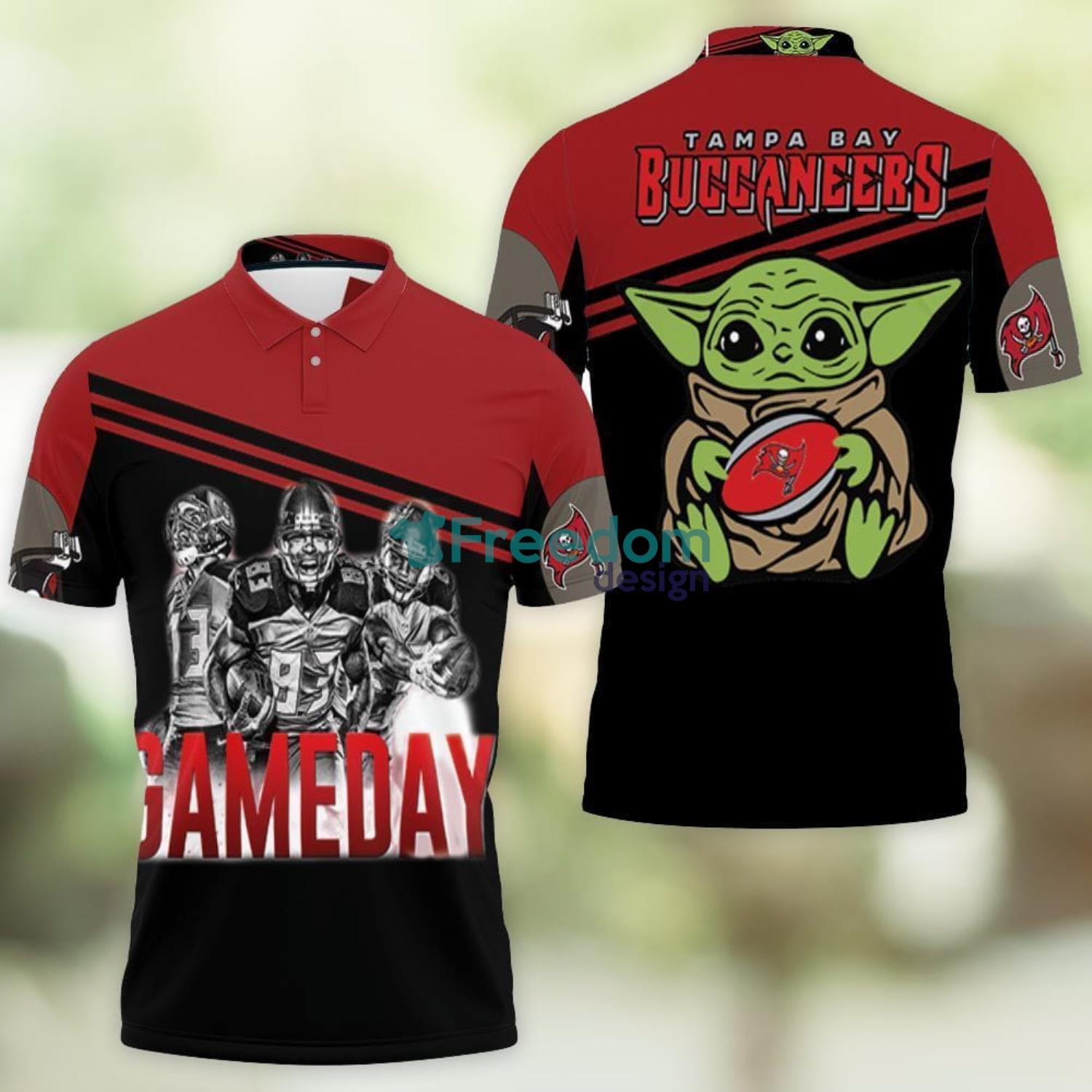 Yoda Tampa Bay Buccaneers 4 Game Day Nfc South Division Champions Super Bowl 2021 3D Polo Shirt Best Gift For Sport Fans Product Photo 1