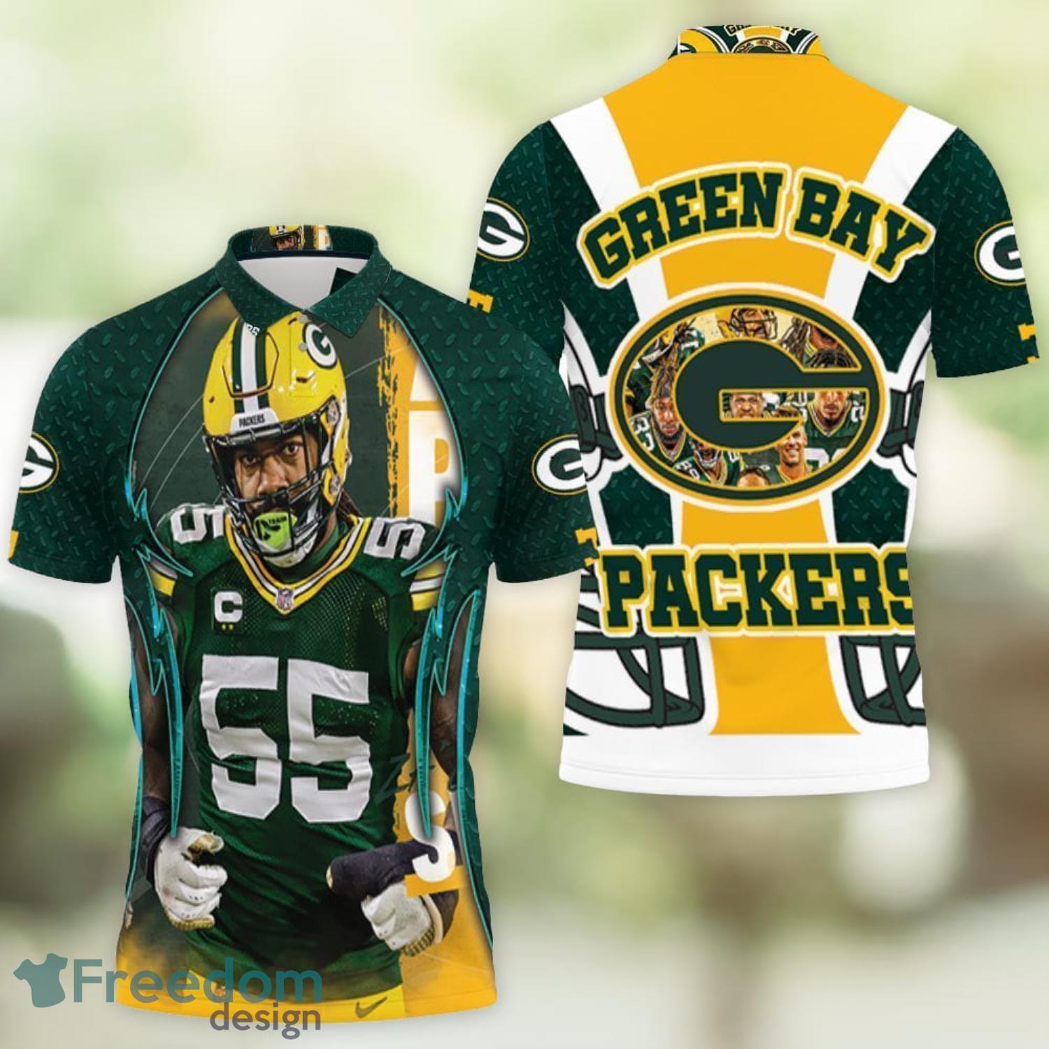 55 Green Bay Zadarius Smith Packers Nfc North Division Champions Super Bowl  2021 Polo All Over Print Shirt