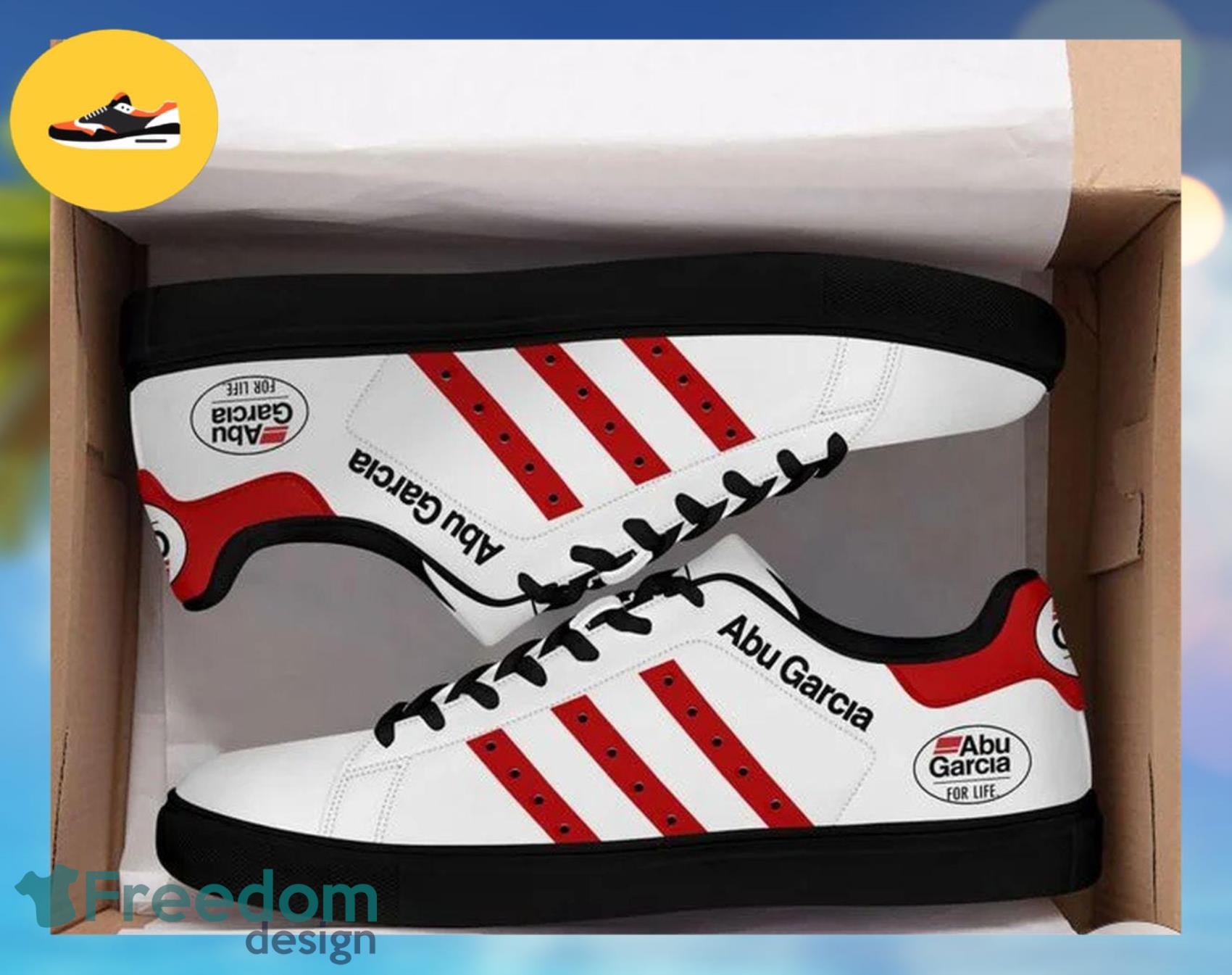 Abu Garcia Gifts Lover No198 AOP Low Top Skate Shoes For Men And Women Product Photo 1