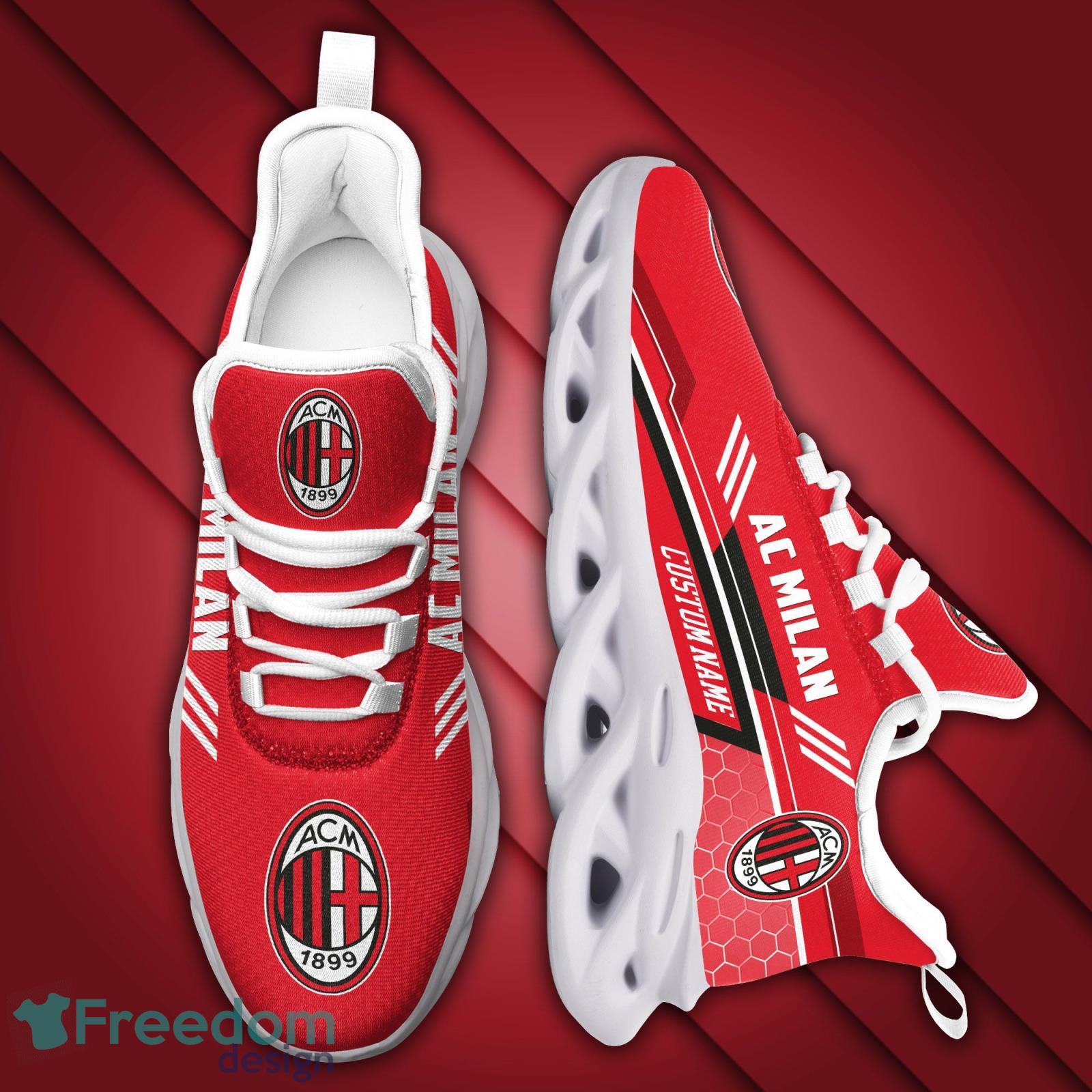 AC Milan Custom Name Max Soul Sneakers Men And Women Running Shoes For Football Fan Product Photo 2