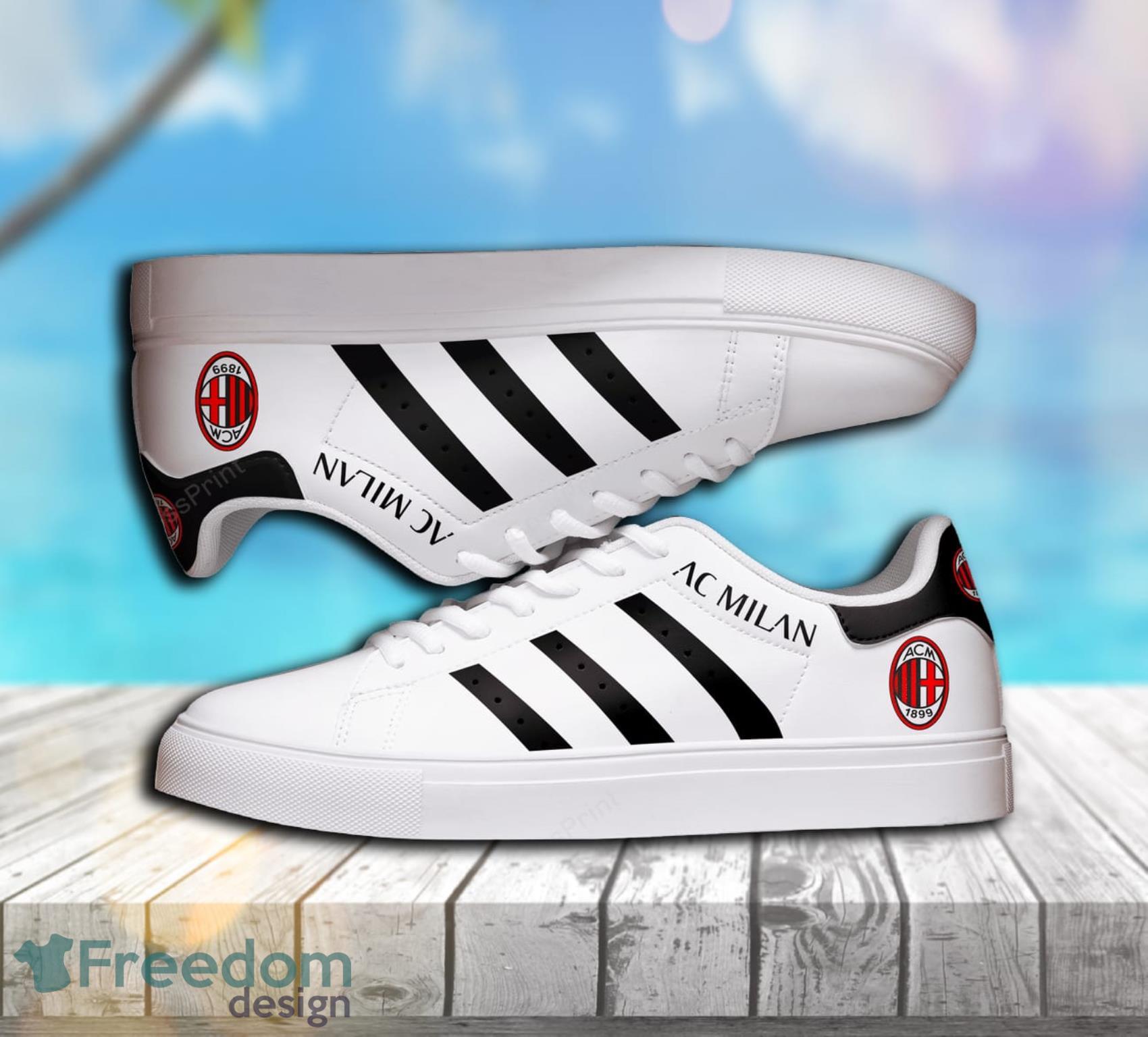 Ac Milan Logo Low Top Skate Shoes For Men And Women Product Photo 3 Ac Milan Logo Low Top Skate Shoes For Men And Women Product Photo 3