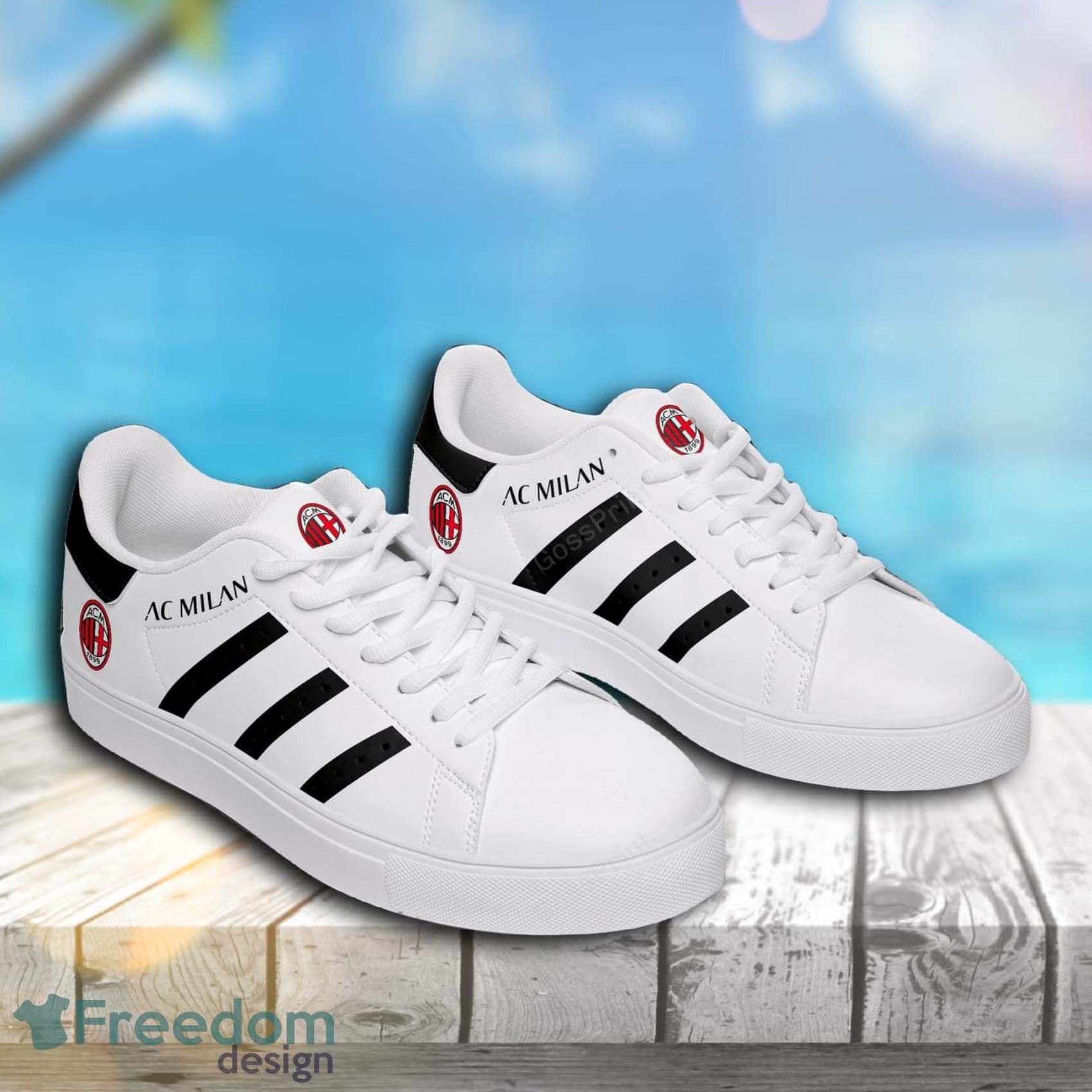 Ac Milan Logo Low Top Skate Shoes For Men And Women Product Photo 4 Ac Milan Logo Low Top Skate Shoes For Men And Women Product Photo 4