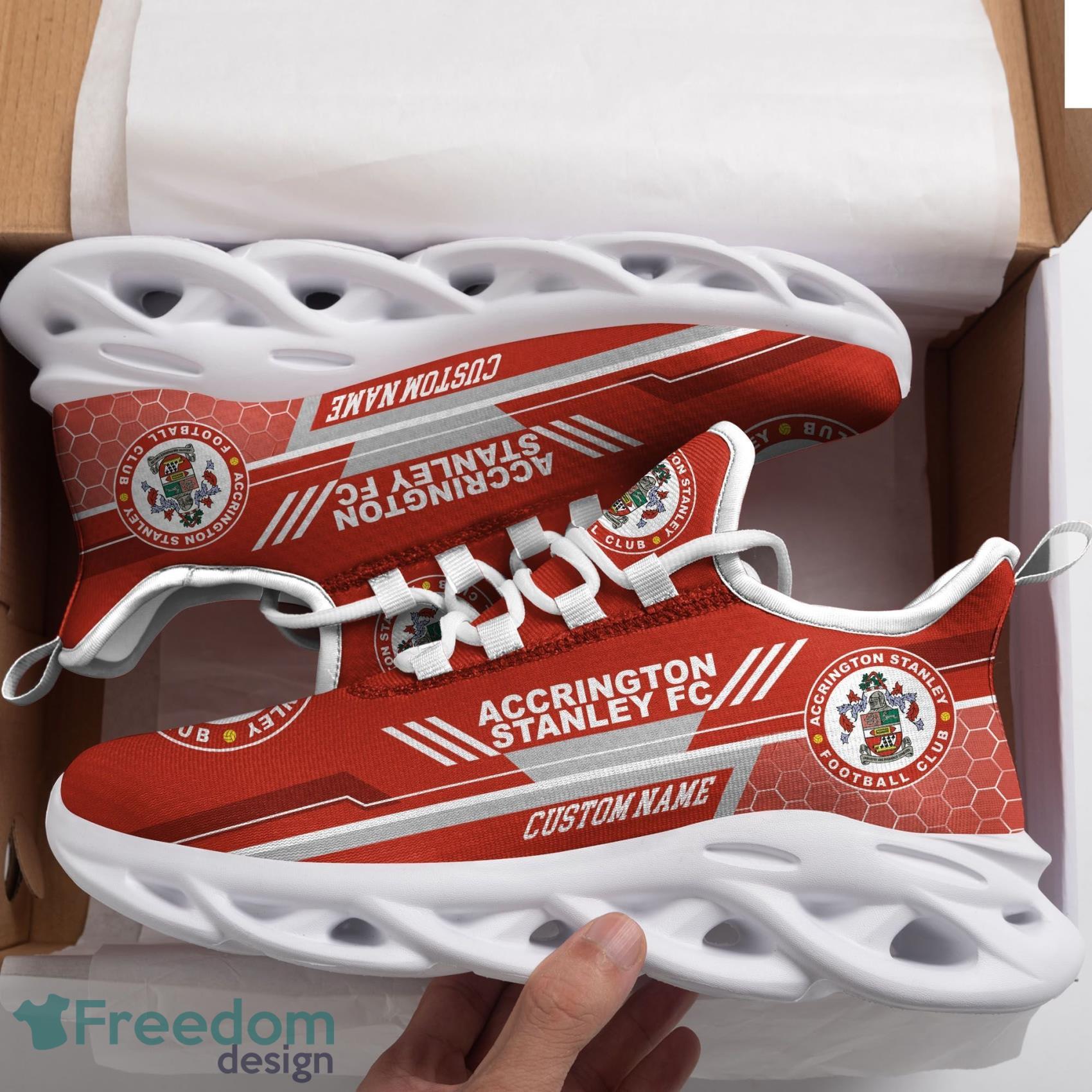 Accrington Stanley Custom Name Max Soul Sneakers Men And Women Running Shoes For Football Fan Product Photo 1