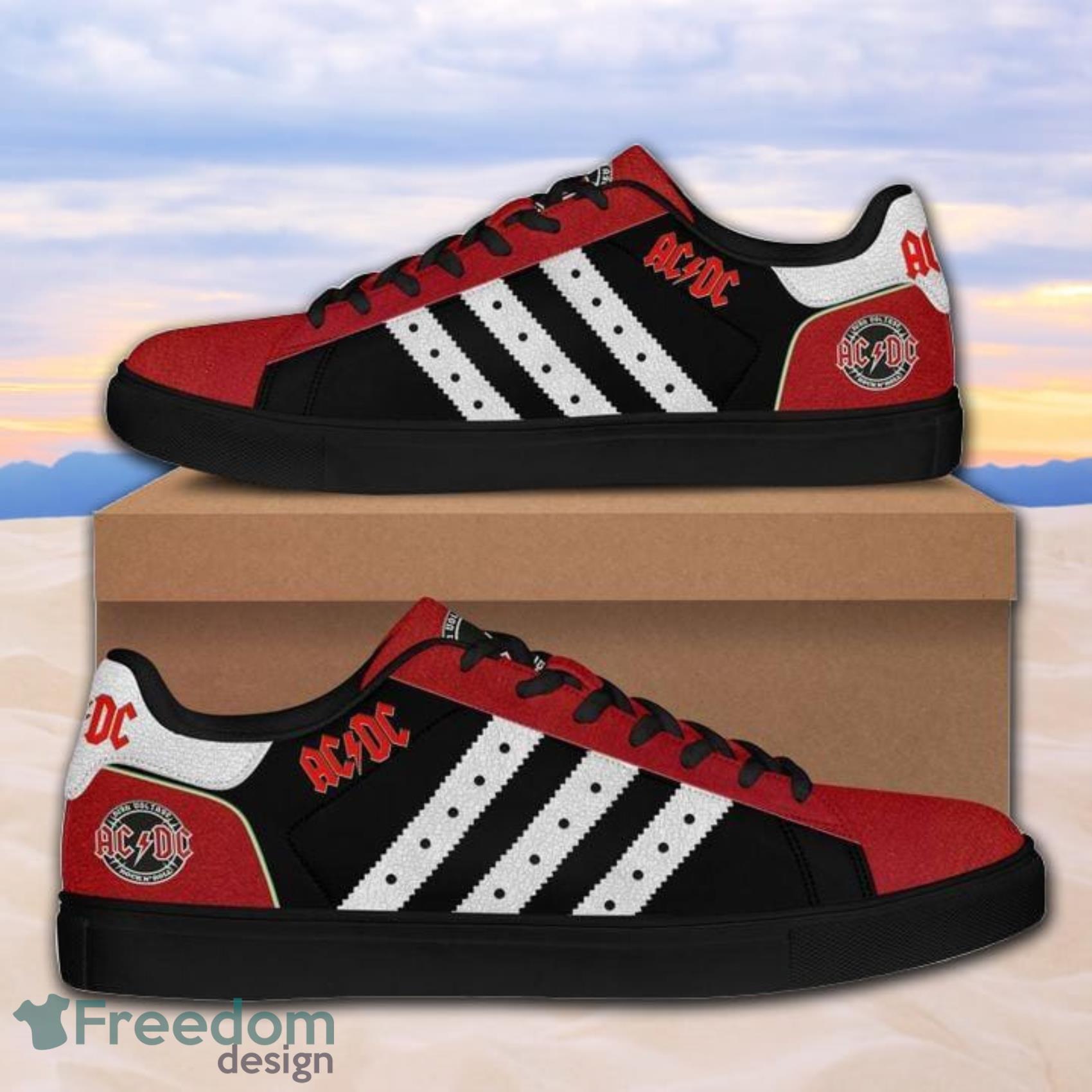 Acdc Rock Band 112 Gifts Lover AOP Low Top Skate Shoes For Men And Women Product Photo 2
