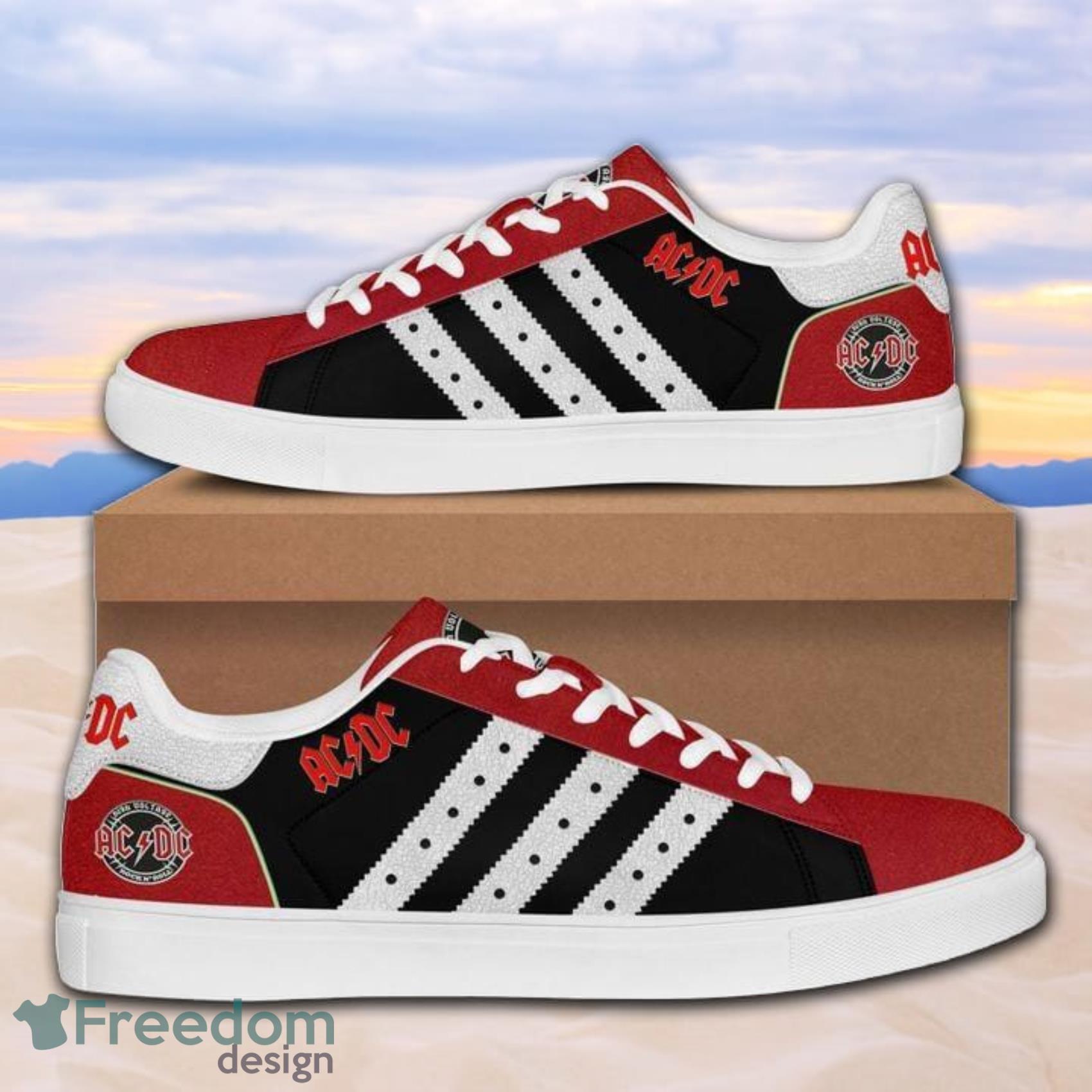 Acdc Rock Band 112 Gifts Lover AOP Low Top Skate Shoes For Men And Women Product Photo 1