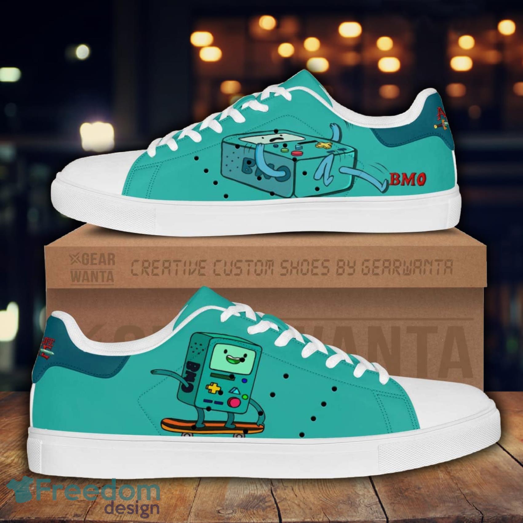 Adventure Time Bmo Cartoon Lovely Cute Skate Shoes Gift For Men And Women Product Photo 1