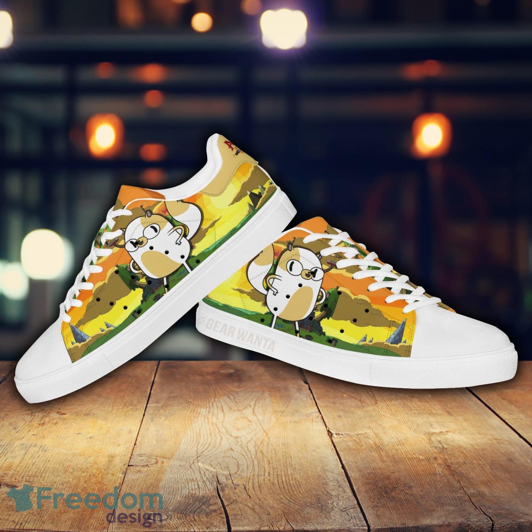 Adventure Time Cake Cartoon Lovely Cute Skate Shoes Gift For Men And Women Product Photo 2