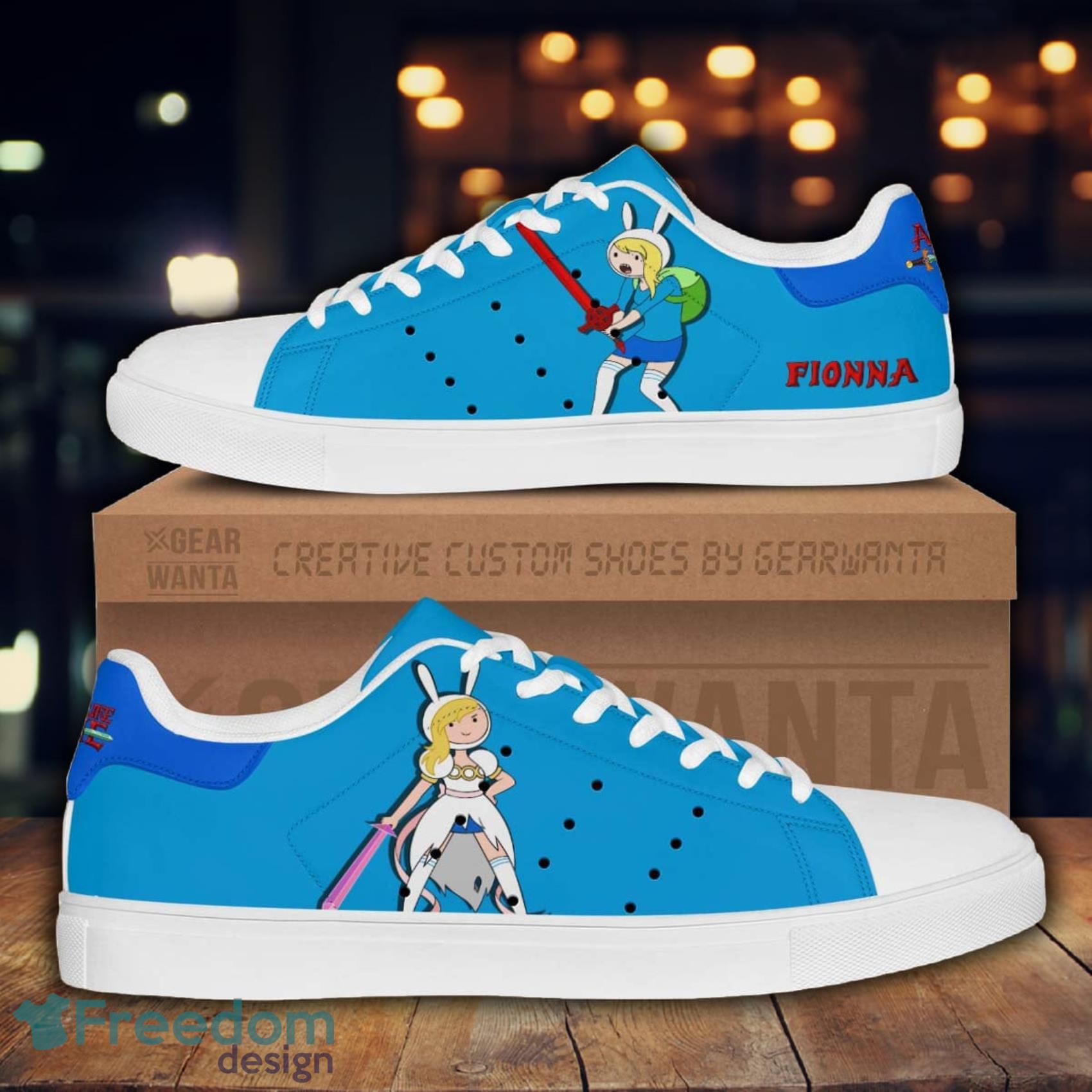 Adventure Time Fionna Cartoon Lovely Cute Skate Shoes Gift For Men And Women Product Photo 1