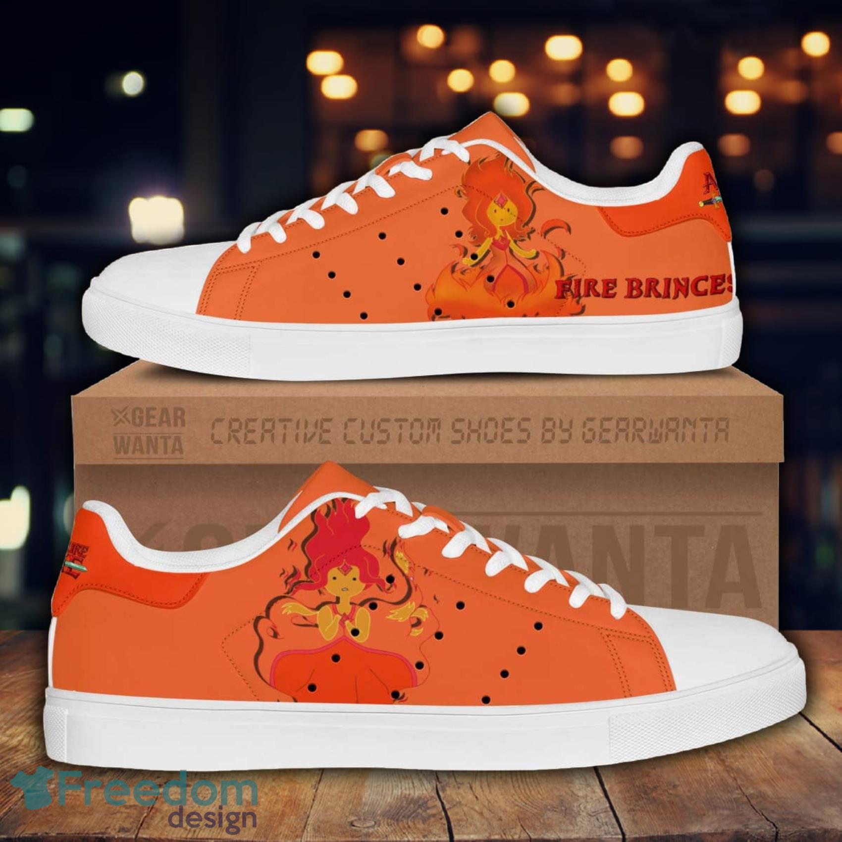 Adventure Time Fire Princess Cartoon Lovely Cute Skate Shoes Gift For Men And Women Product Photo 1