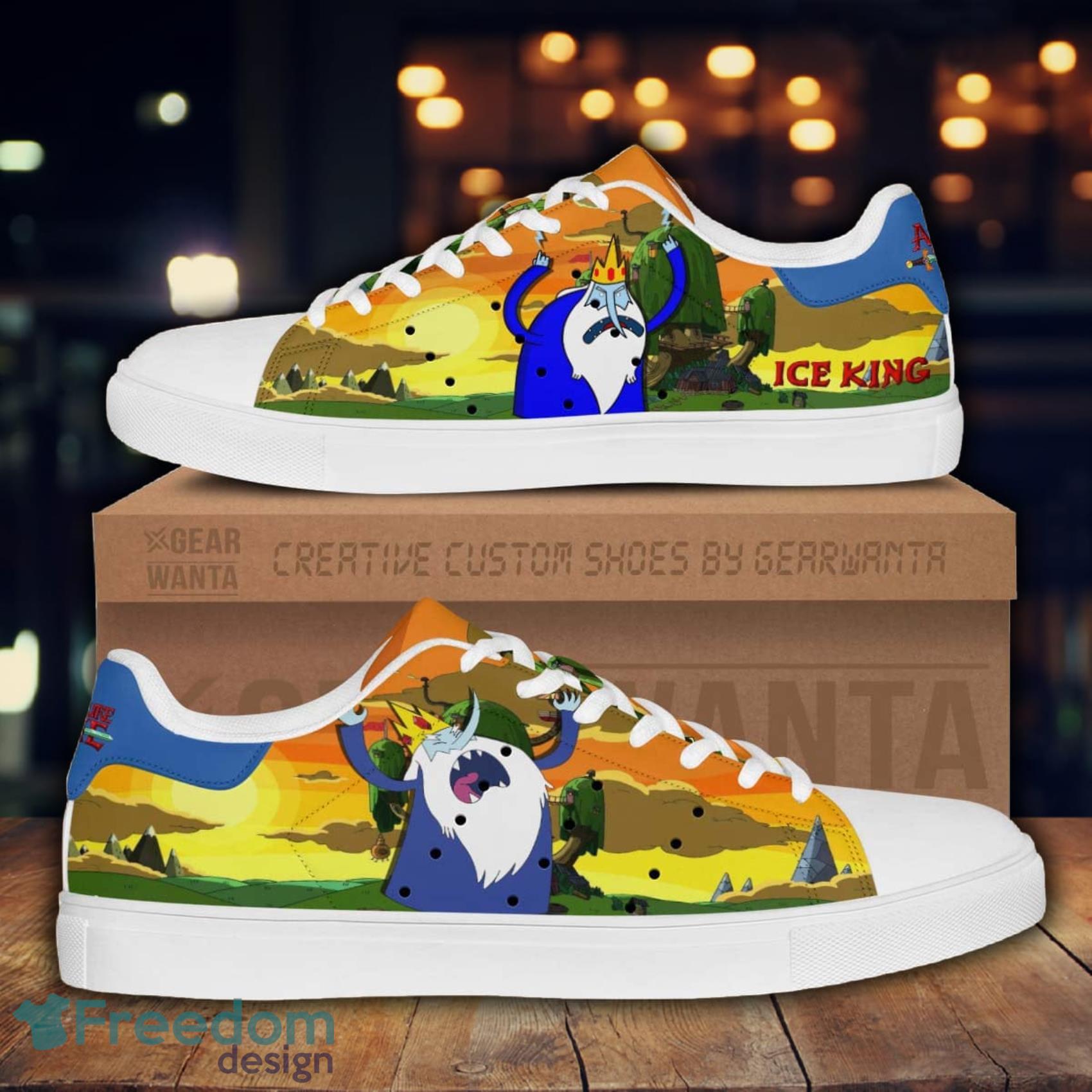 Adventure Time Ice King Cartoon Lovely Cute Skate Shoes Gift For Men And Women Product Photo 1