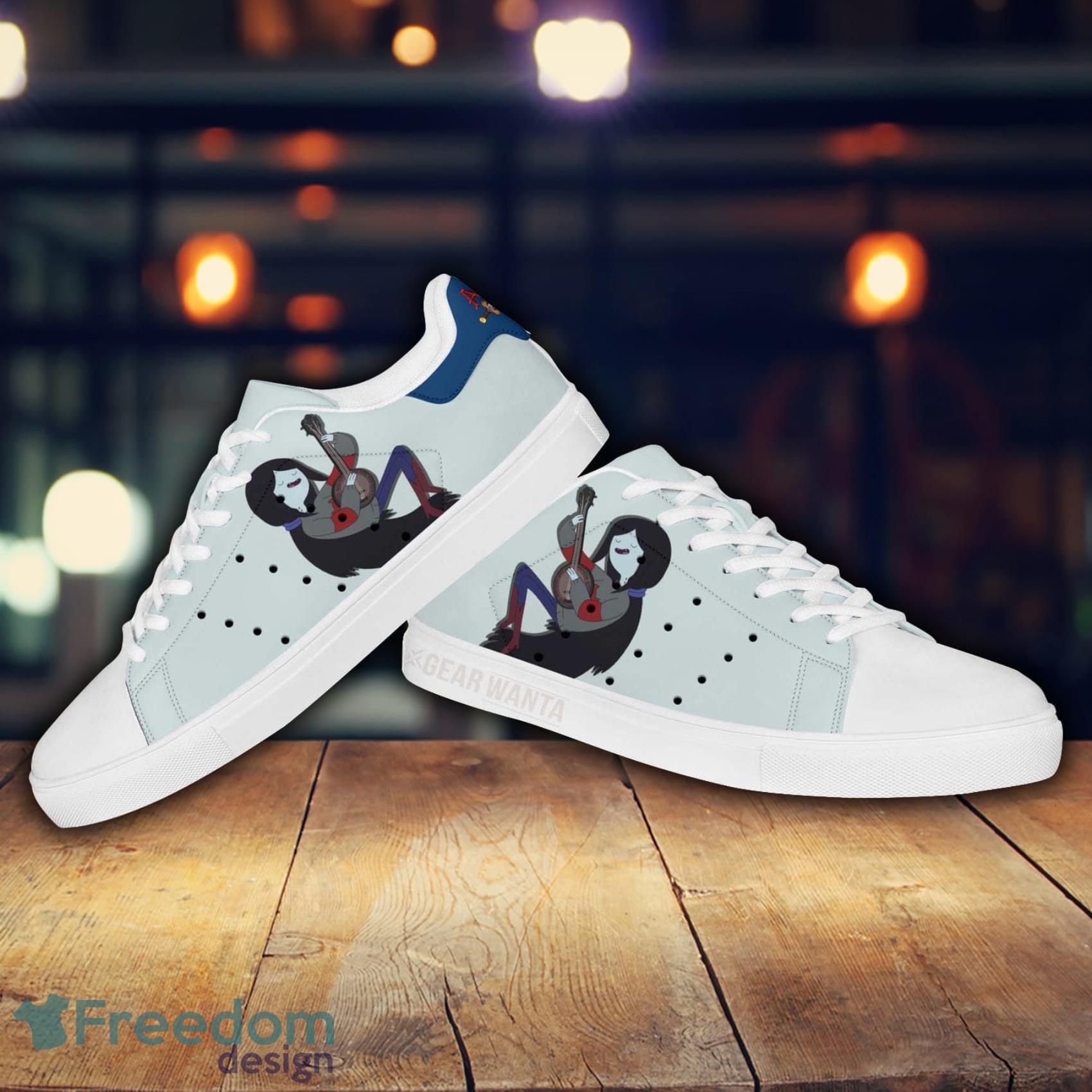 Adventure Time Marceline Cartoon Lovely White Cute Skate Shoes Gift For Men And Women Product Photo 2