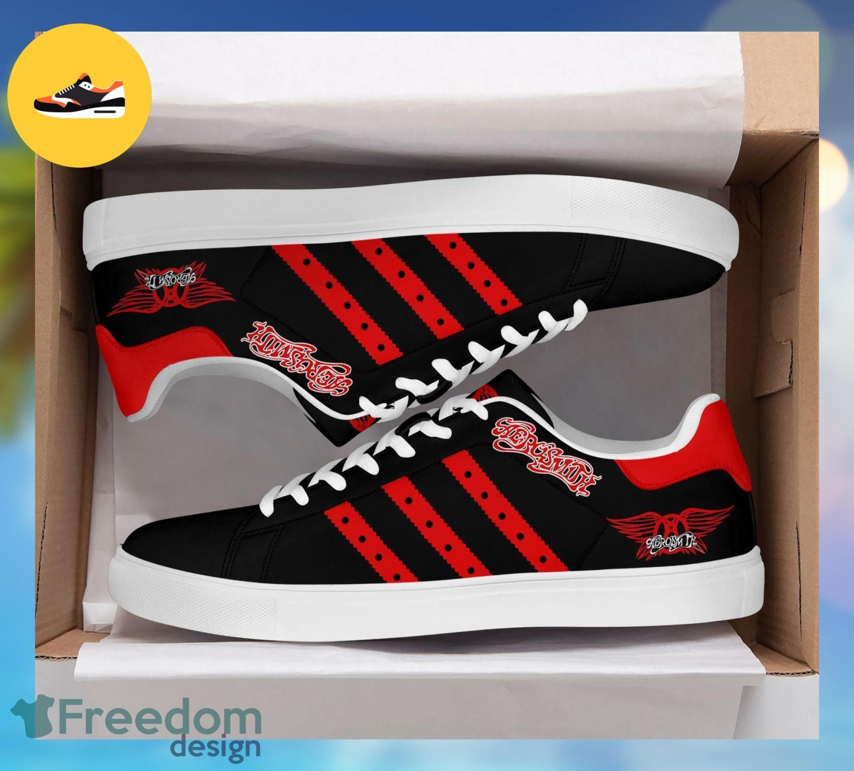 Aerosmith Rock Band 4k669 Gifts Lover AOP Low Top Skate Shoes For Men And Women Product Photo 2