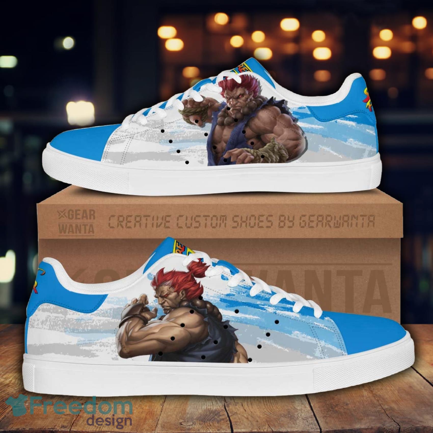 Akuma Street Fighter Game Cartoon Lovely Cute Skate Shoes Gift For Men And Women Product Photo 1 Akuma Street Fighter Game Cartoon Lovely Cute Skate Shoes Gift For Men And Women Product Photo 1