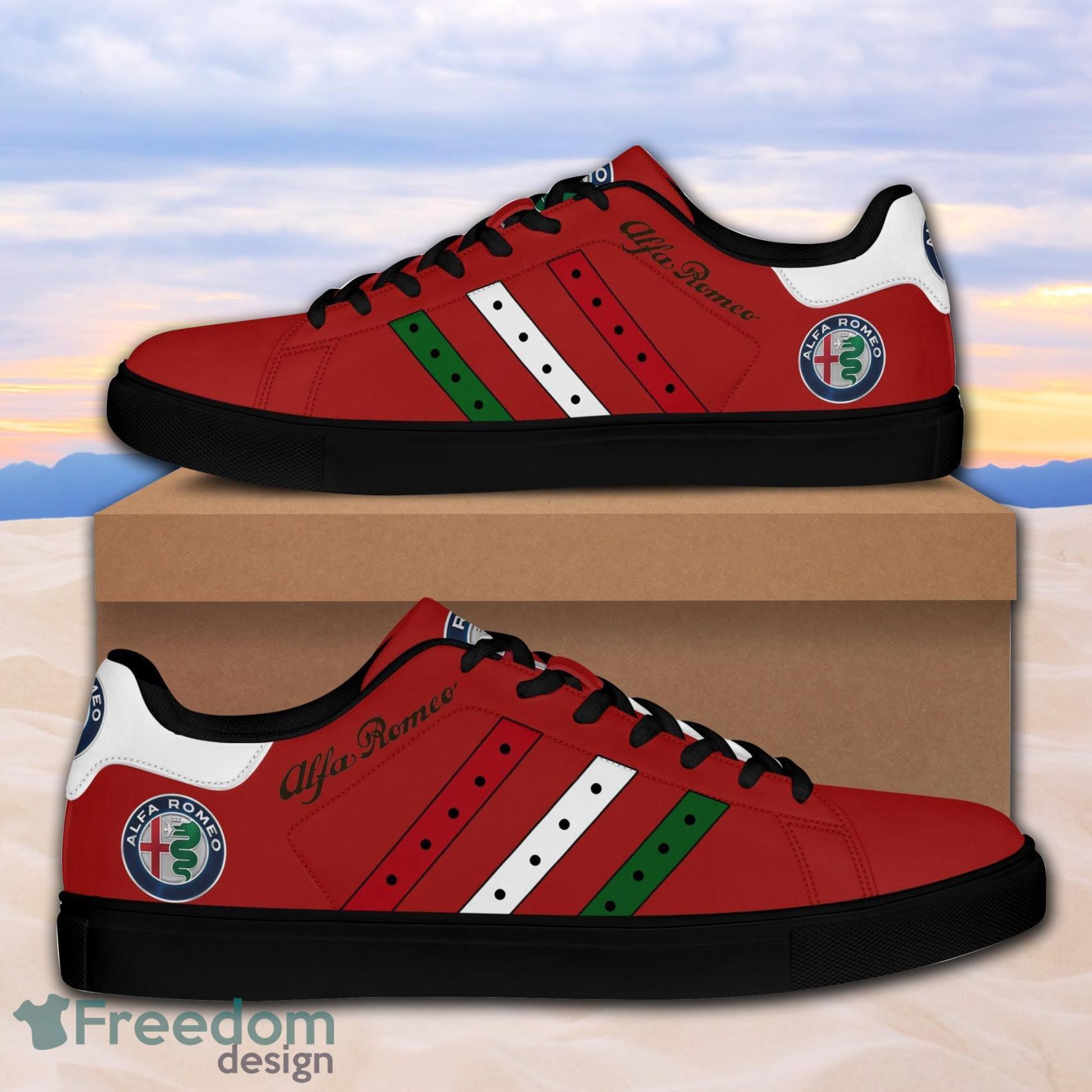 Alfa Romeo Sport Car 4k723 Gifts Lover AOP Low Top Skate Shoes For Men And Women Product Photo 2