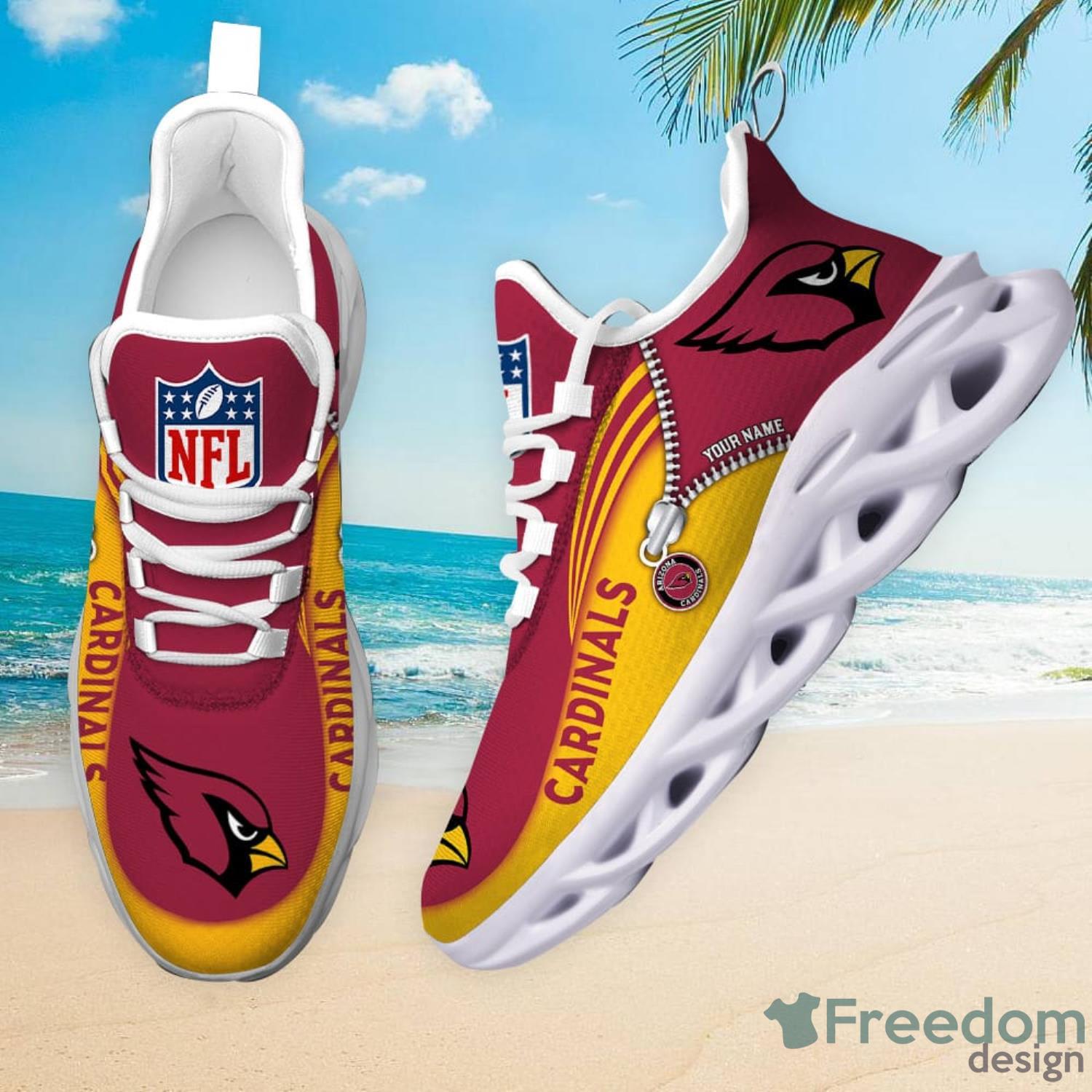 Arizona Cardinals Custom Name Sneakers Max Soul Shoes Sport Shoes For Men And Women Product Photo 3 Arizona Cardinals Custom Name Sneakers Max Soul Shoes Sport Shoes For Men And Women Product Photo 3
