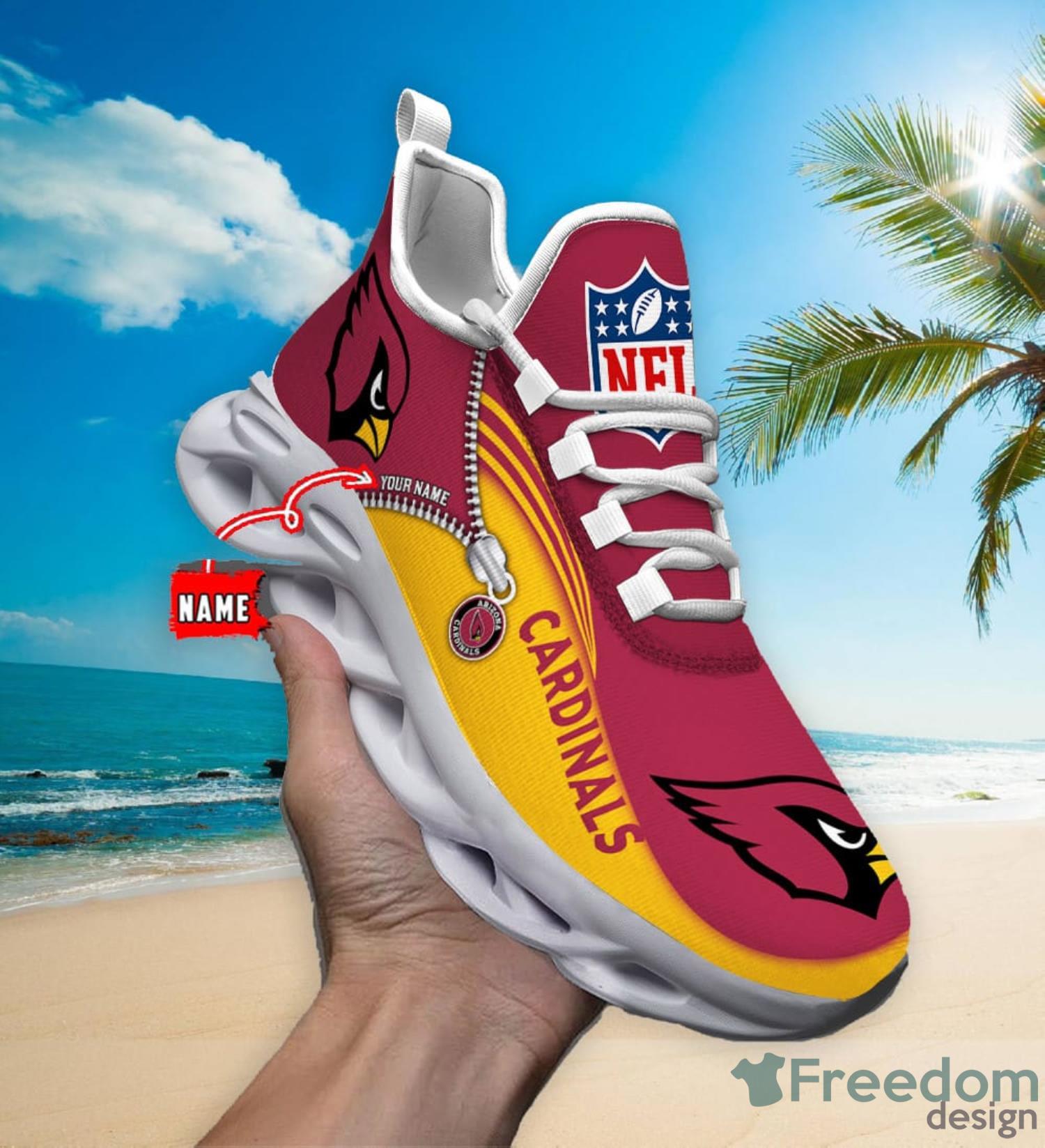 Arizona Cardinals Custom Name Sneakers Max Soul Shoes Sport Shoes For Men  And Women - Freedomdesign