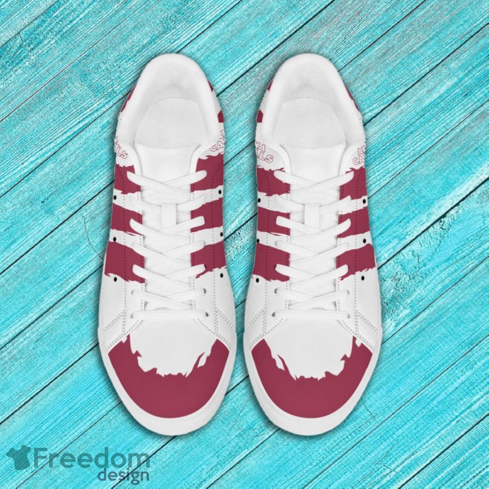 Arizona Cardinals NFL Red White Low Top Skate Shoes For Men And Women Product Photo 4 Arizona Cardinals NFL Red White Low Top Skate Shoes For Men And Women Product Photo 4