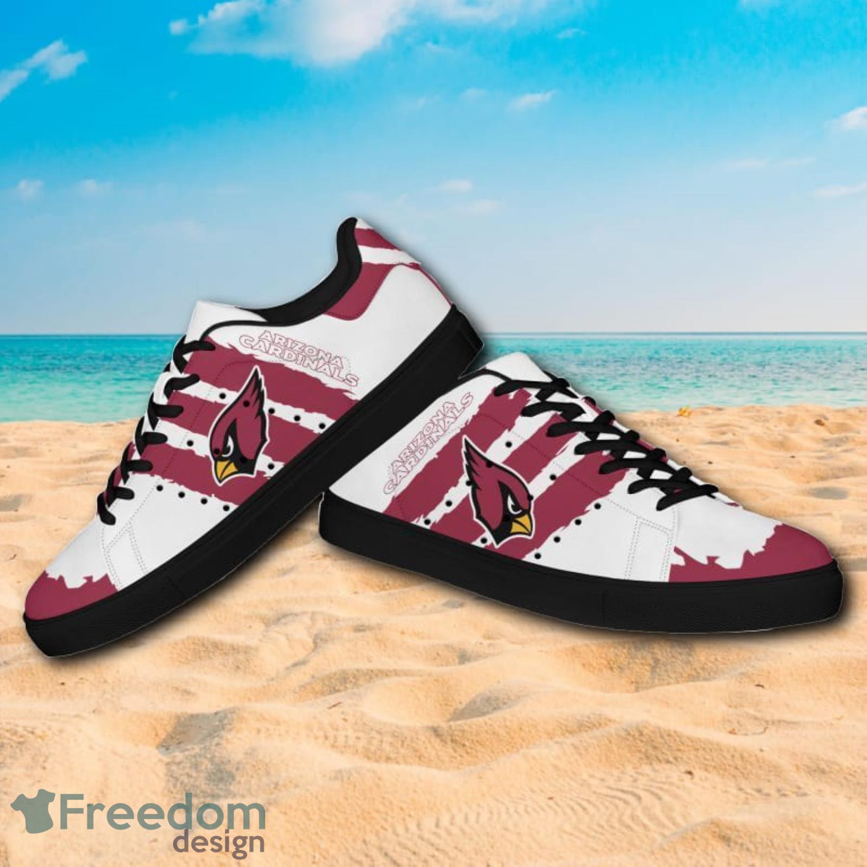 Arizona Cardinals NFL Red White Low Top Skate Shoes For Men And Women Product Photo 6 Arizona Cardinals NFL Red White Low Top Skate Shoes For Men And Women Product Photo 6