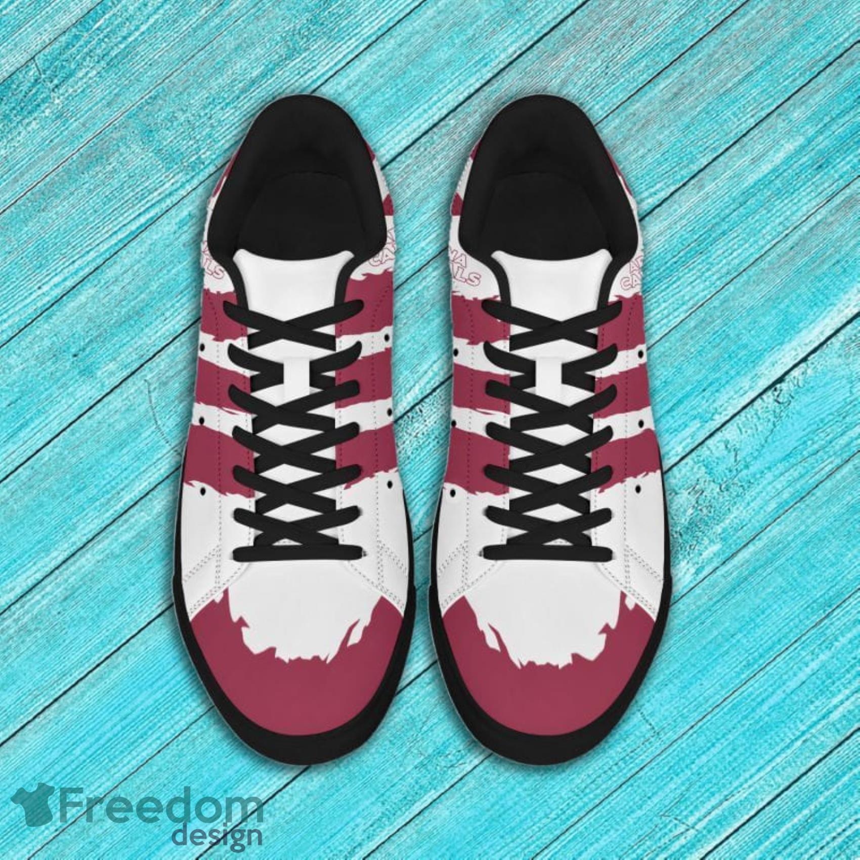 Arizona Cardinals NFL Red White Low Top Skate Shoes For Men And Women image Arizona Cardinals NFL Red White Low Top Skate Shoes For Men And Women Product Photo 7
