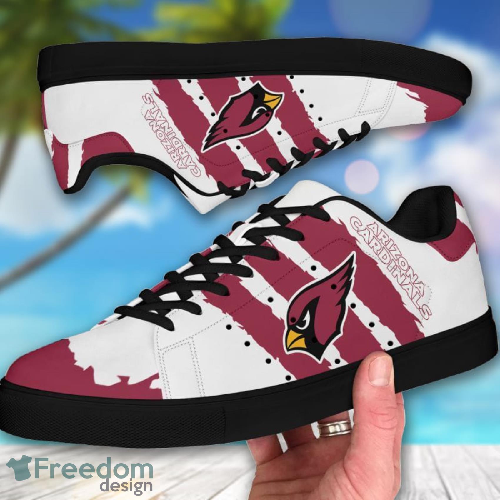 Arizona Cardinals NFL Red White Low Top Skate Shoes For Men And Women Product Photo 8 Arizona Cardinals NFL Red White Low Top Skate Shoes For Men And Women Product Photo 8