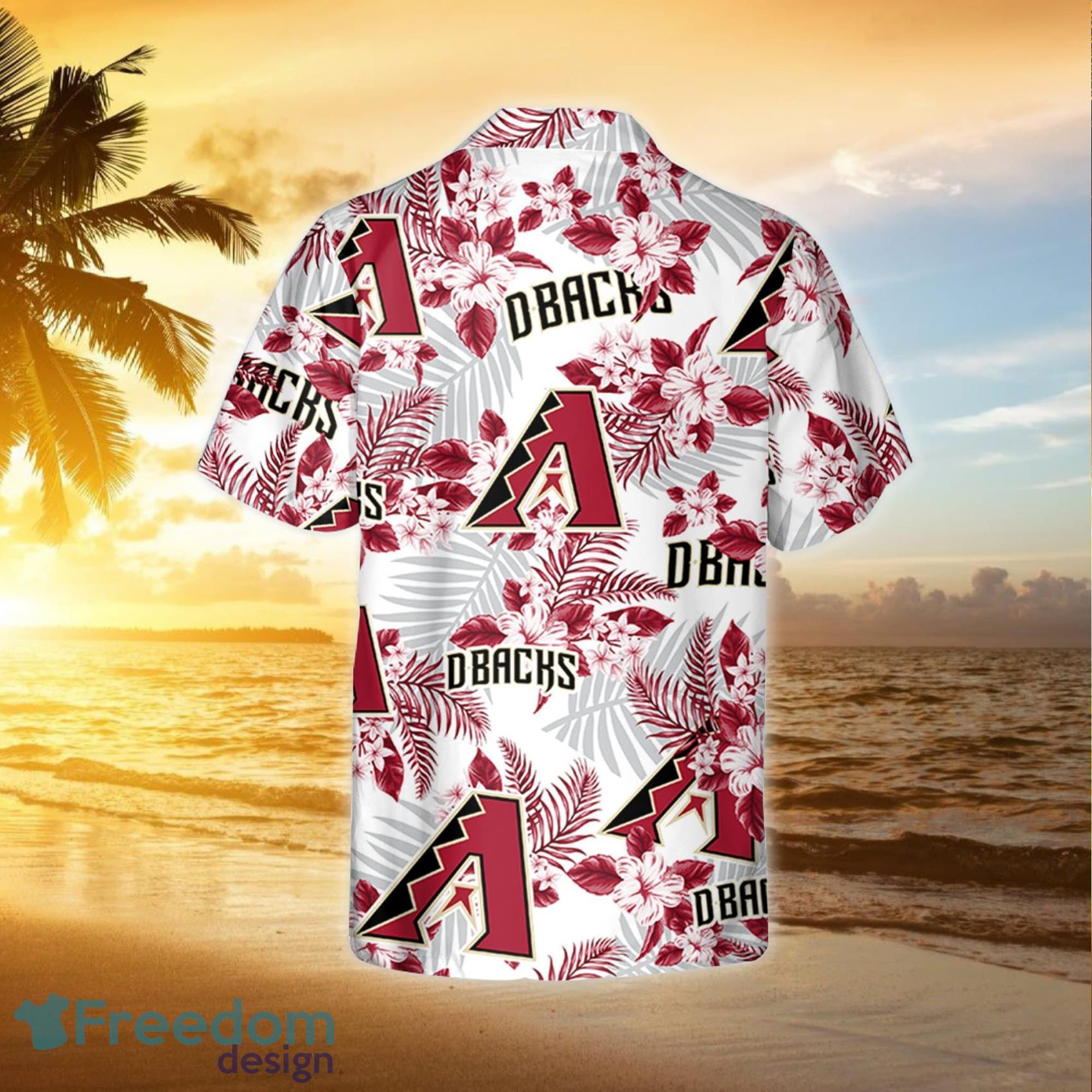 Arizona Diamondbacks Flowers Pattern 3d All Over Print Hawaiian Shirt Gift  For Diamondbacks Fans - Shibtee Clothing
