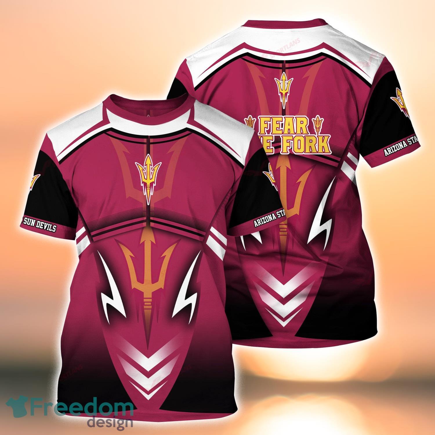 Arizona State Sun Devils NCAA T-Shirt Hoodie Sweatshirt All Over Print 3D Shirt Product Photo 2