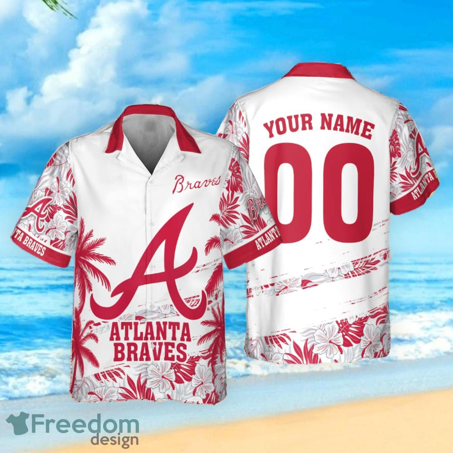 Personalized Atlanta Braves MLB Flower Pineapple Summer Baseball