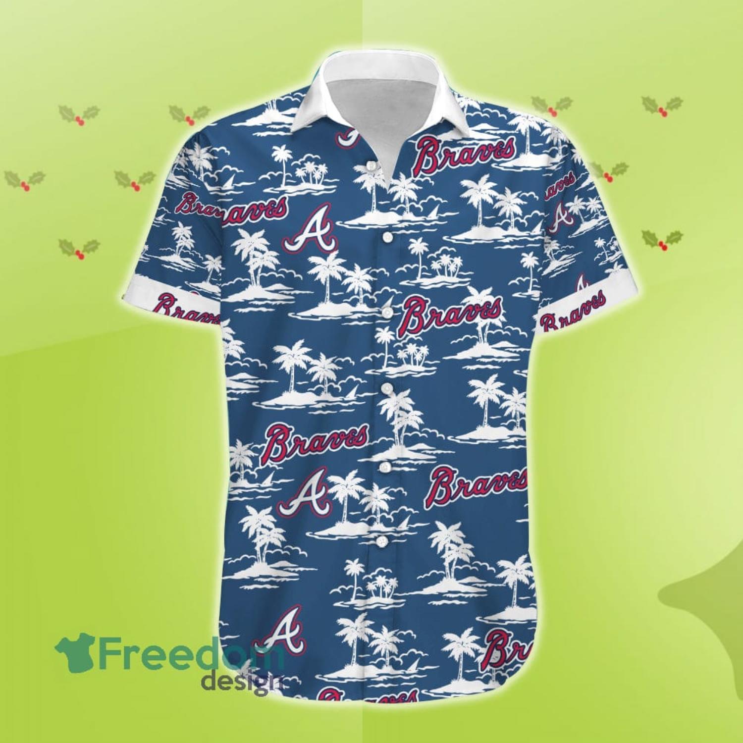 Atlanta Braves Retro Summer Pattern Hawaiian Shirt - Banantees