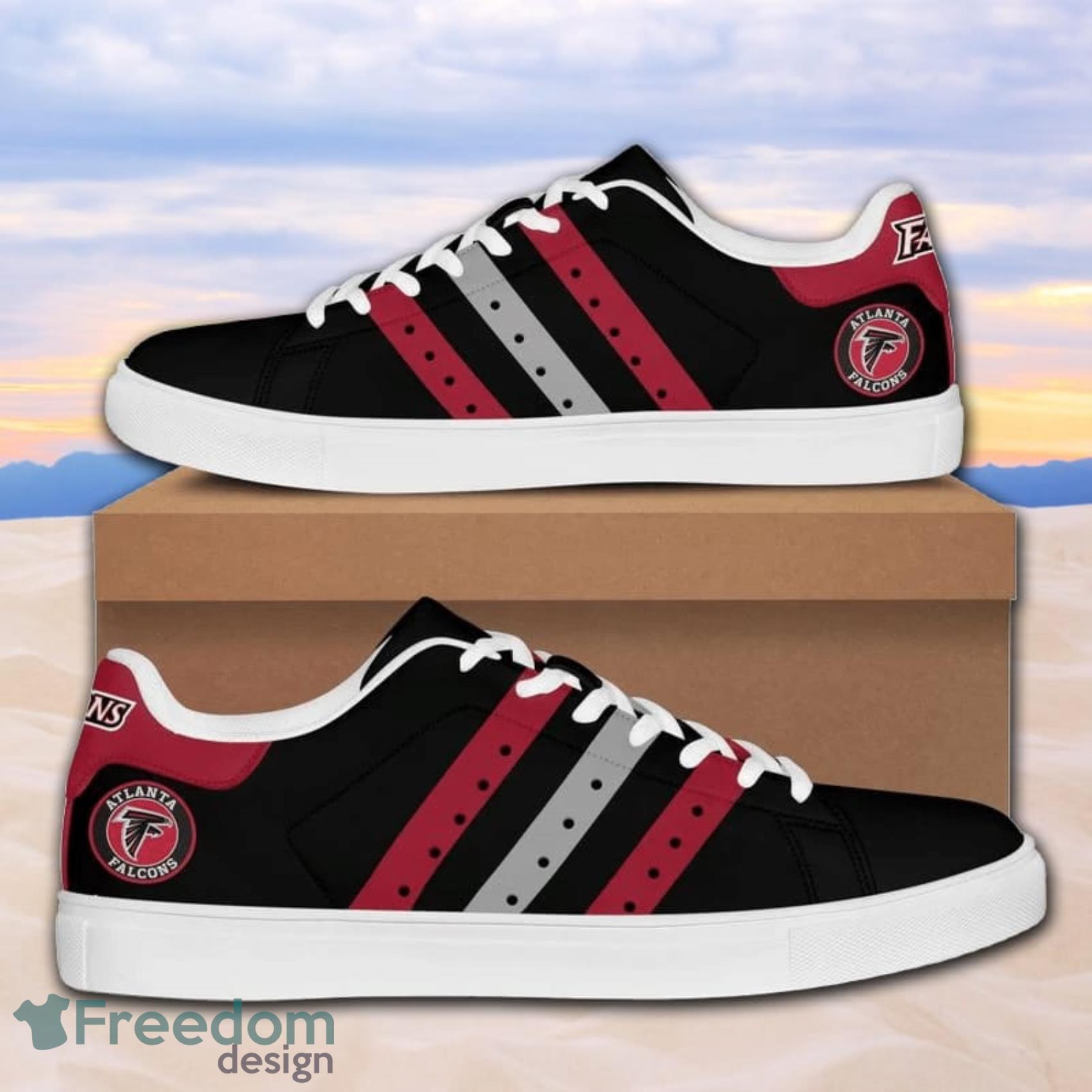 Atlanta Falcons LV Luxury Low Top Skate Sneakers Shoes