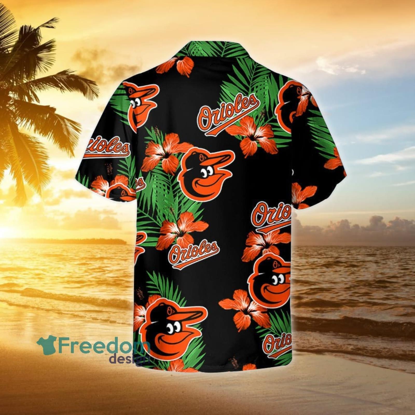 Baltimore Orioles Hawaiian Shirt Personalized Name & Number Beach Shirt Gift