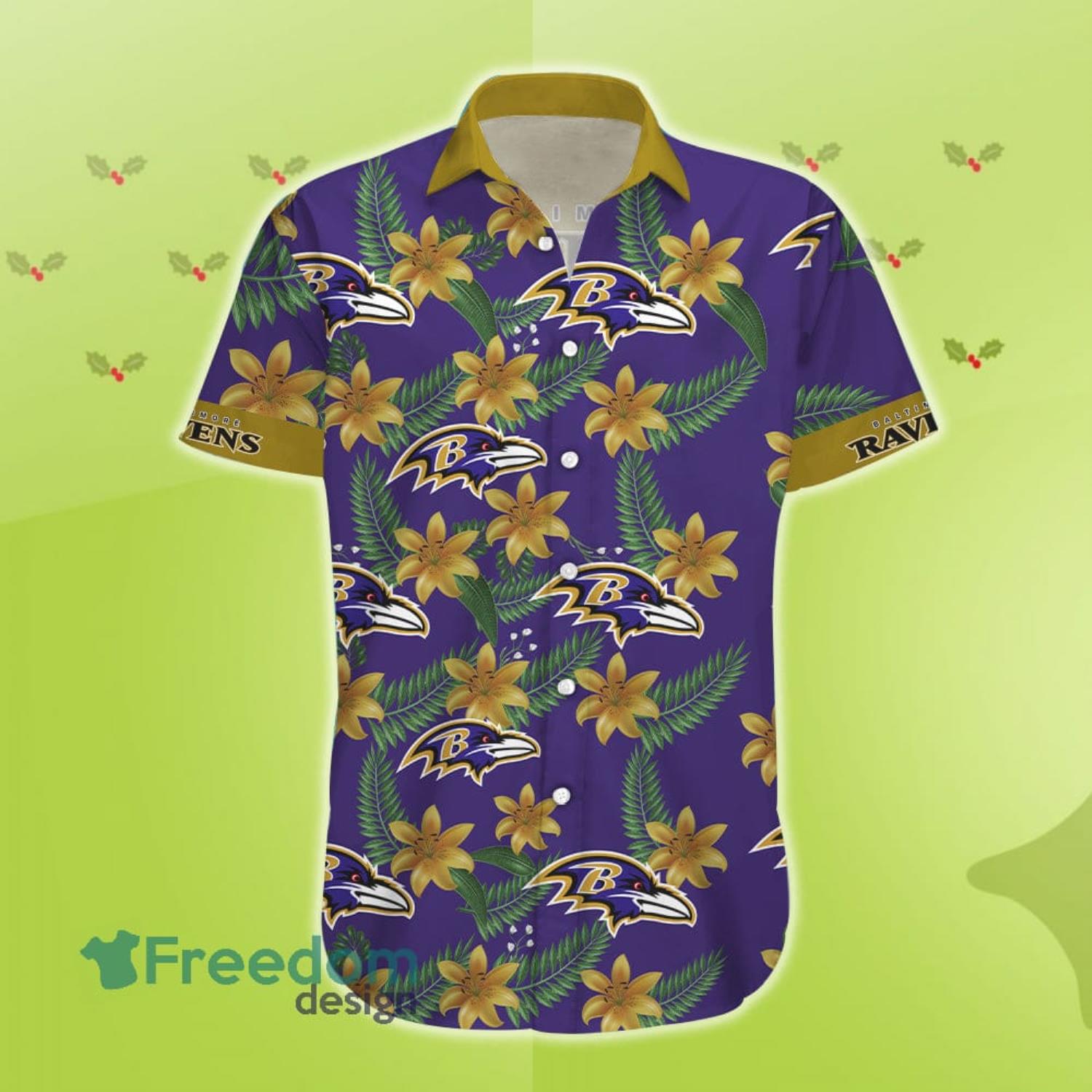 Baltimore Ravens 3D Logo Summer For Men All Over Printed Hawaiian Shirt Best Summer Gift For Fans image Baltimore Ravens 3D Logo Summer For Men All Over Printed Hawaiian Shirt Best Summer Gift For Fans Product Photo 2