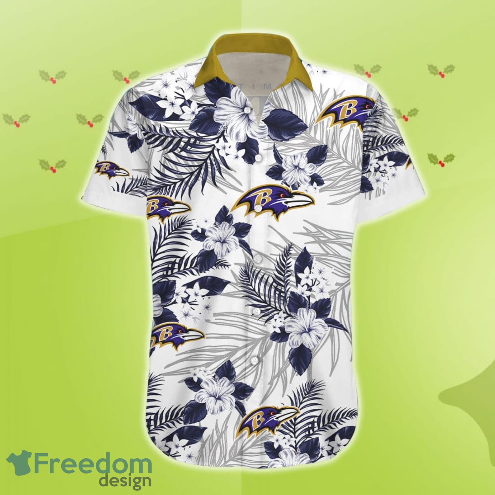 Baltimore Ravens Design 3 Beach Hawaiian Shirt Men And Women For Fans Gift  - Freedomdesign