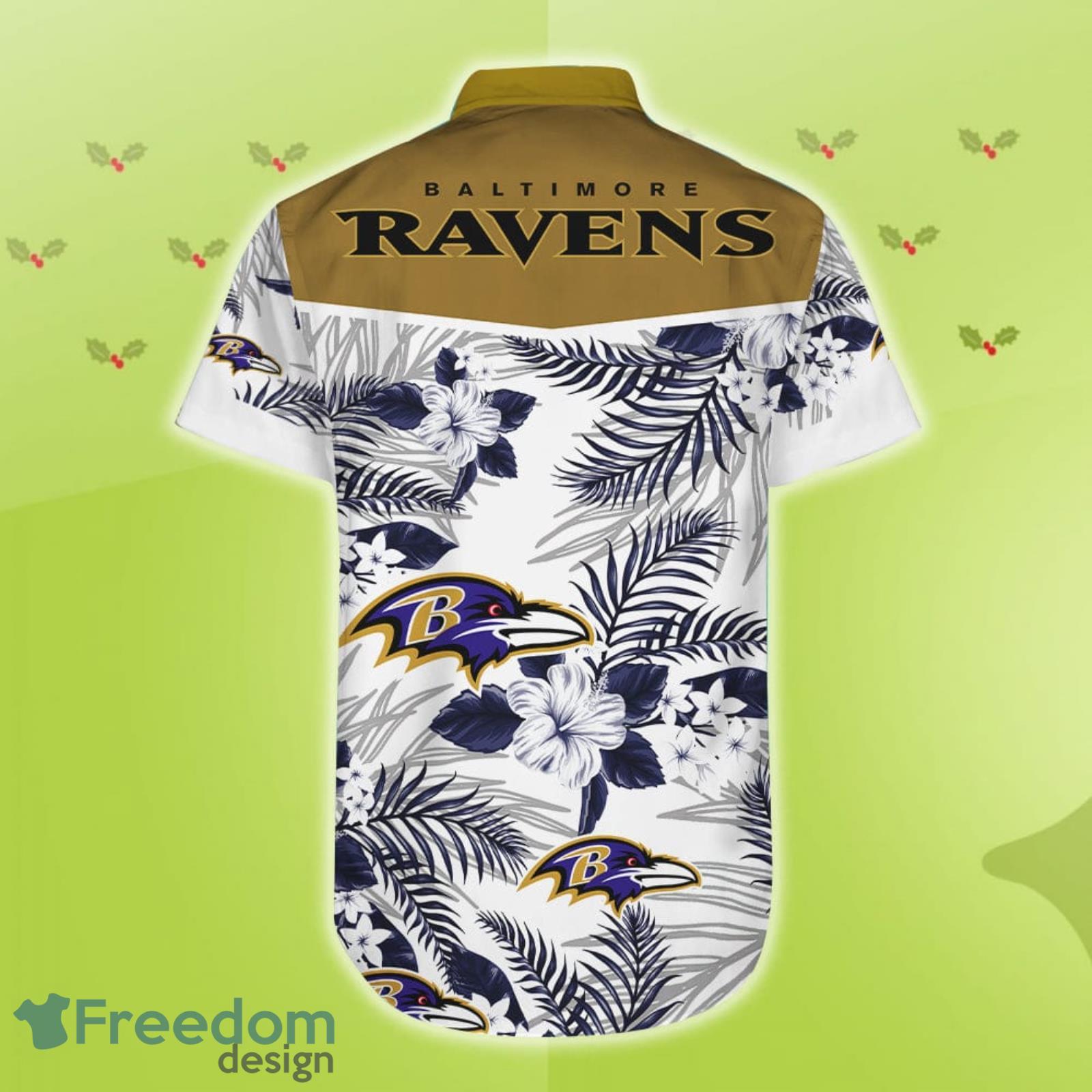 Baltimore Ravens Design 3 Beach Hawaiian Shirt Men And Women For Fans Gift  - Freedomdesign