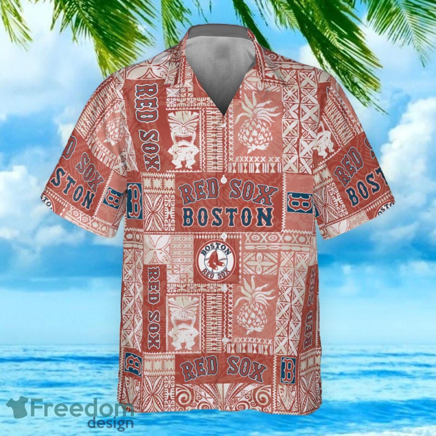 Boston Red Sox Major League Baseball Tropical Floral 2023 Hawaiian Shirt