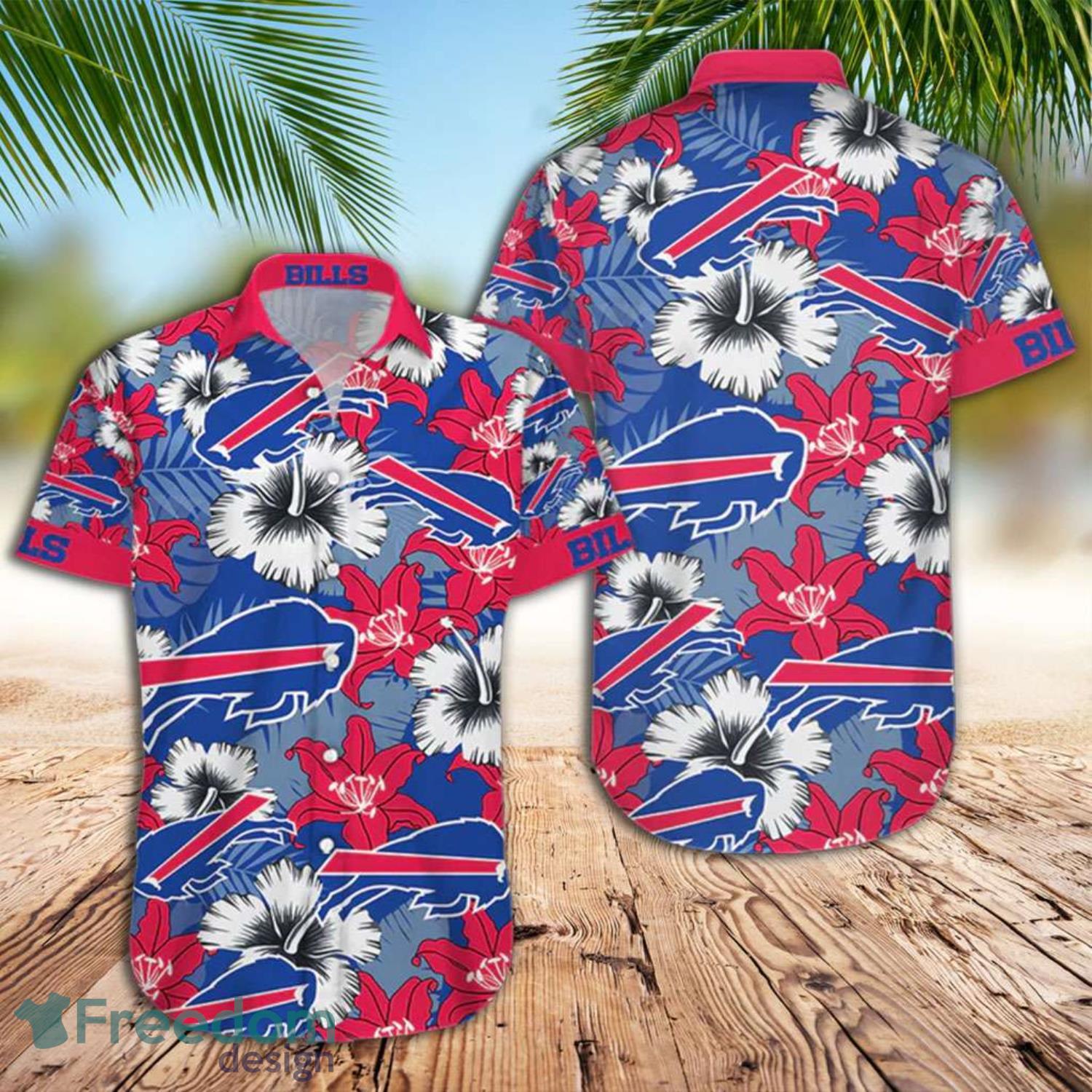 Buffalo Bills Beach Shirt Bills Colorful Flowers Summer Gift