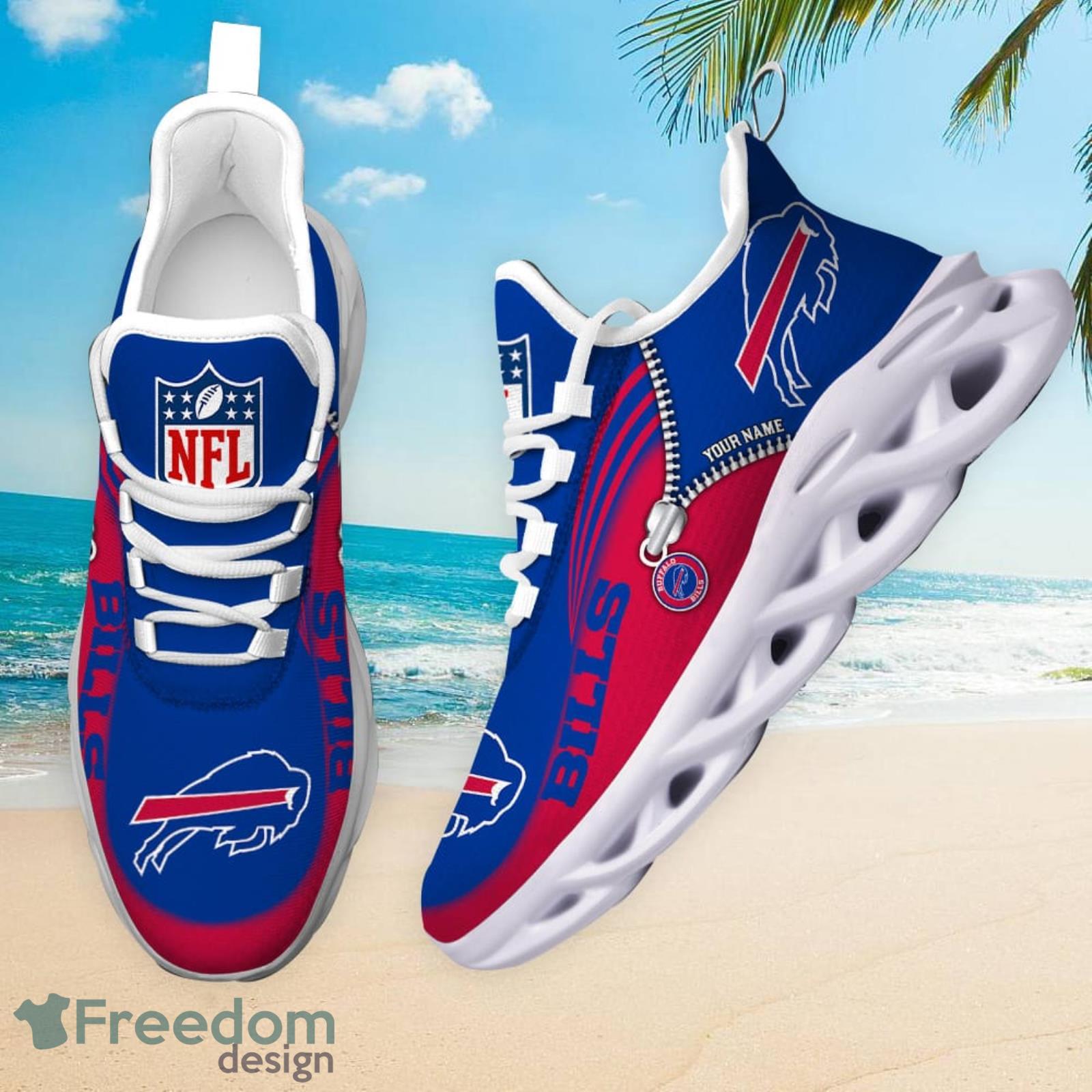 Buffalo Bills Max Shoes Luxury Custom Name V31 - Tana Elegant