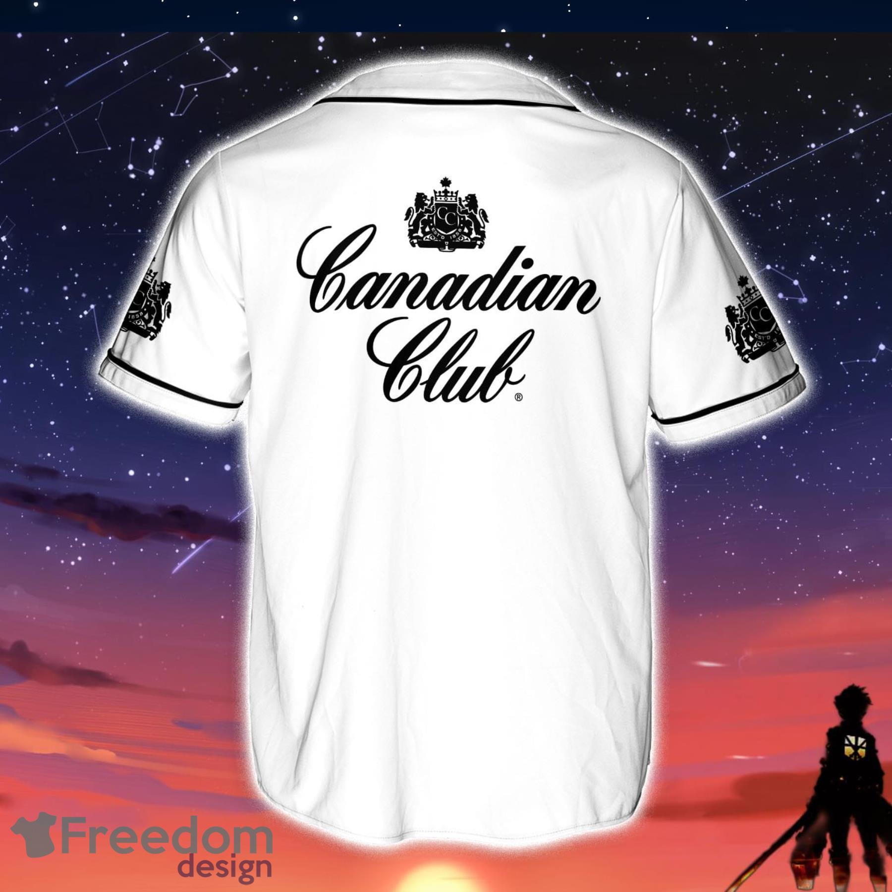 Canadian Club White Baseball Jersey - T-shirts Low Price