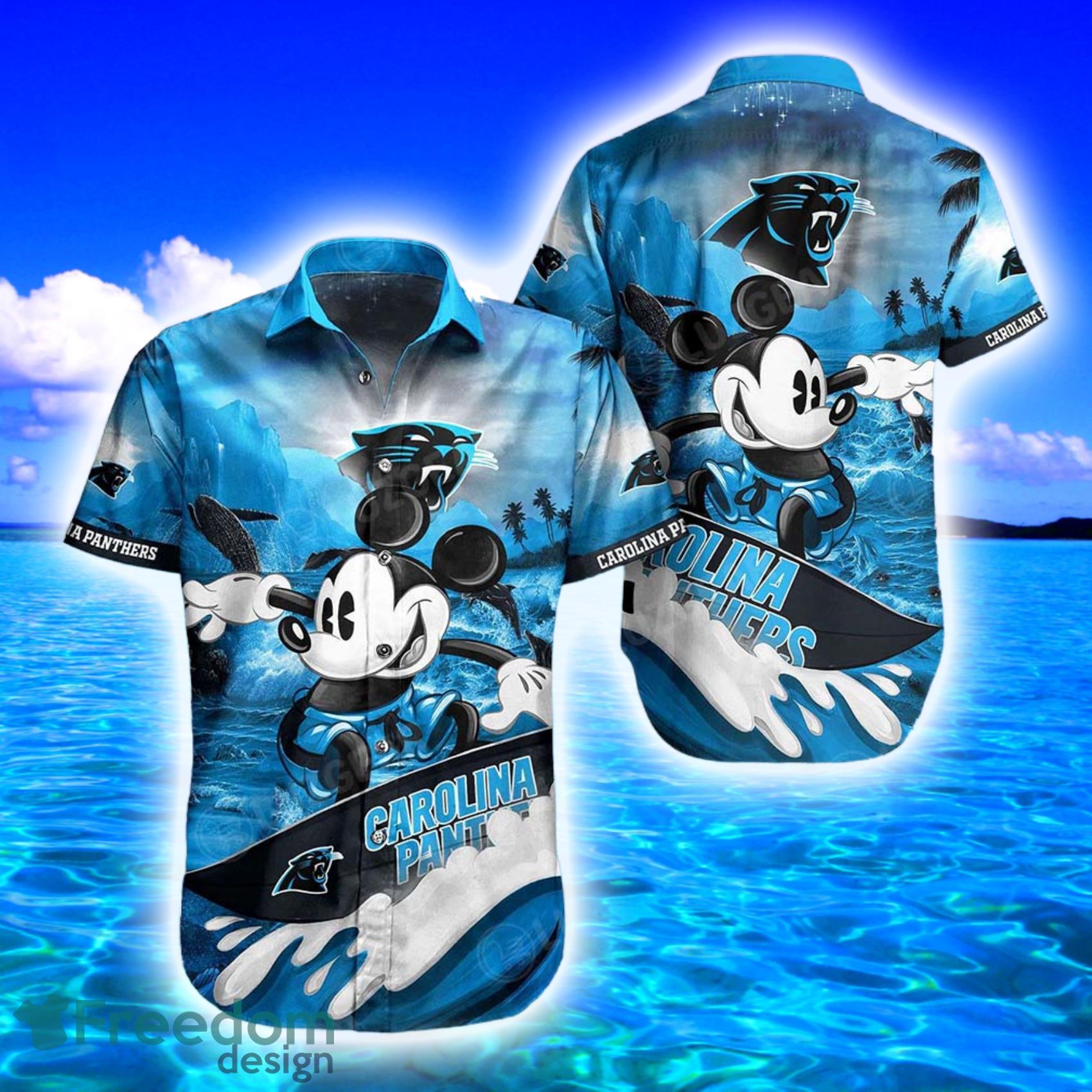 Carolina Panth49ers NFL Hawaiian Shirt And Short Mickey Graphic Printed  Gift For Fans - Freedomdesign