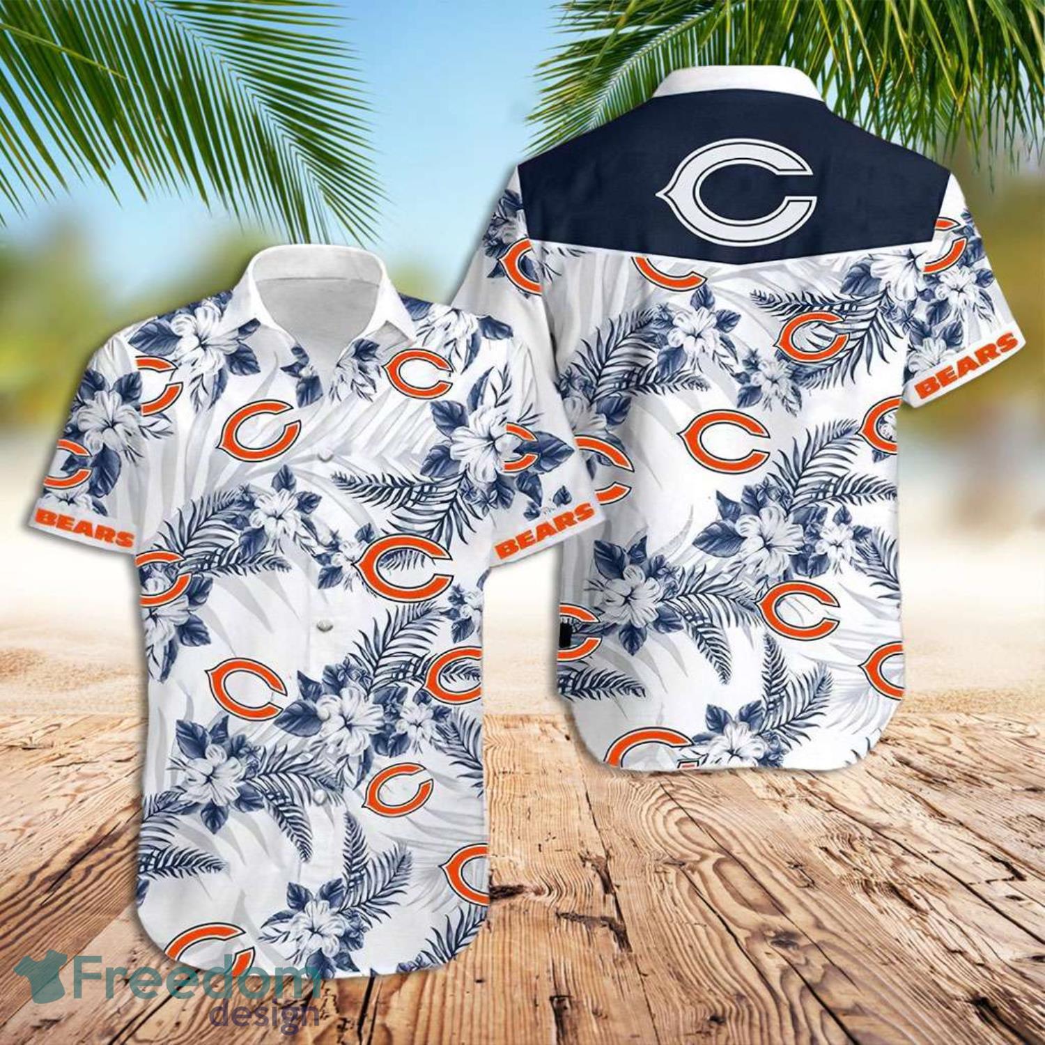 Chicago Bears Hawaiian Shirt And Shorts Chicago Bears Button Up