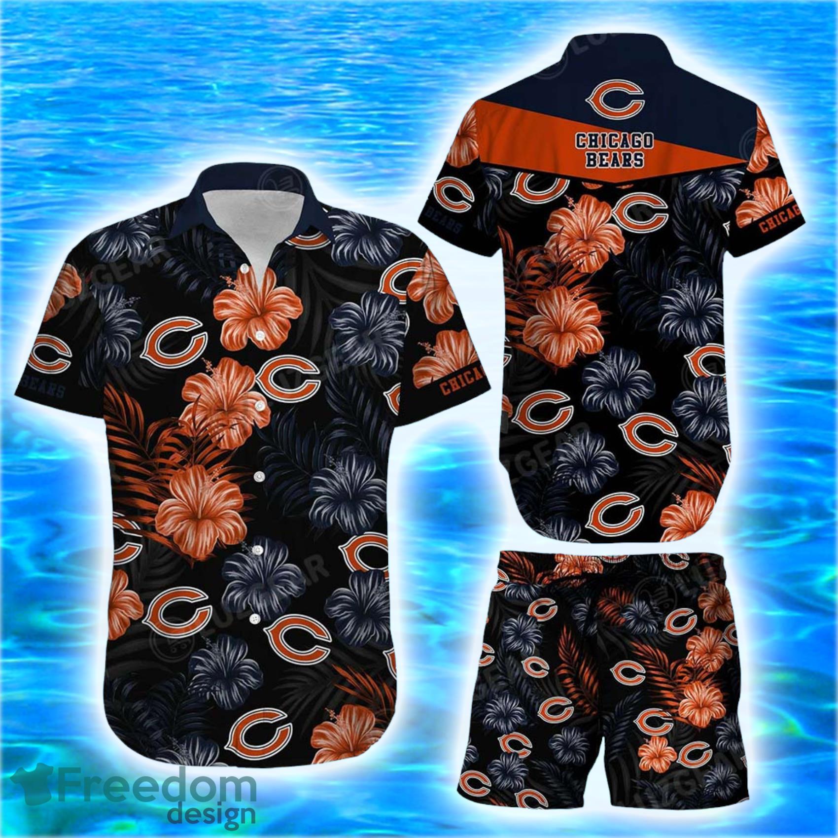 Chicago Bears NFL Graphic Tropical Pattern Style Summer 3D