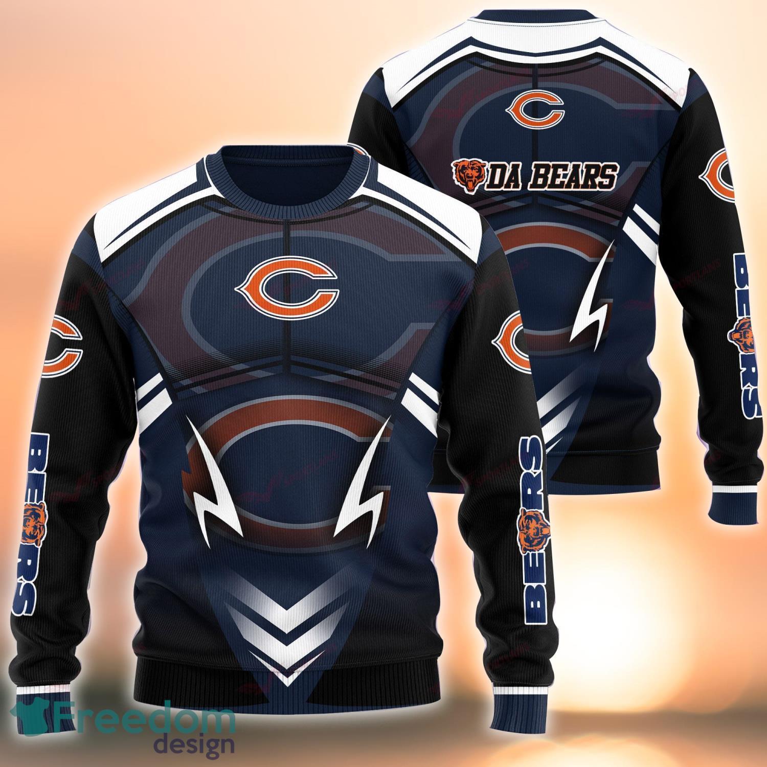 Chicago Bears CBS132HL12 Custom Name T-Shirts 3D 